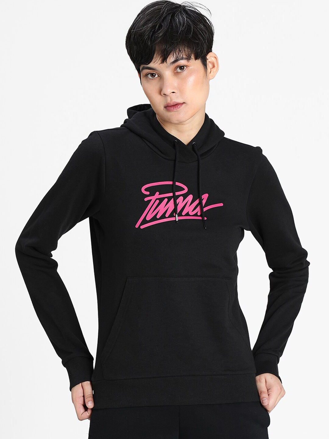 

Puma Women Black Printed Women's Graphic Hoody 3