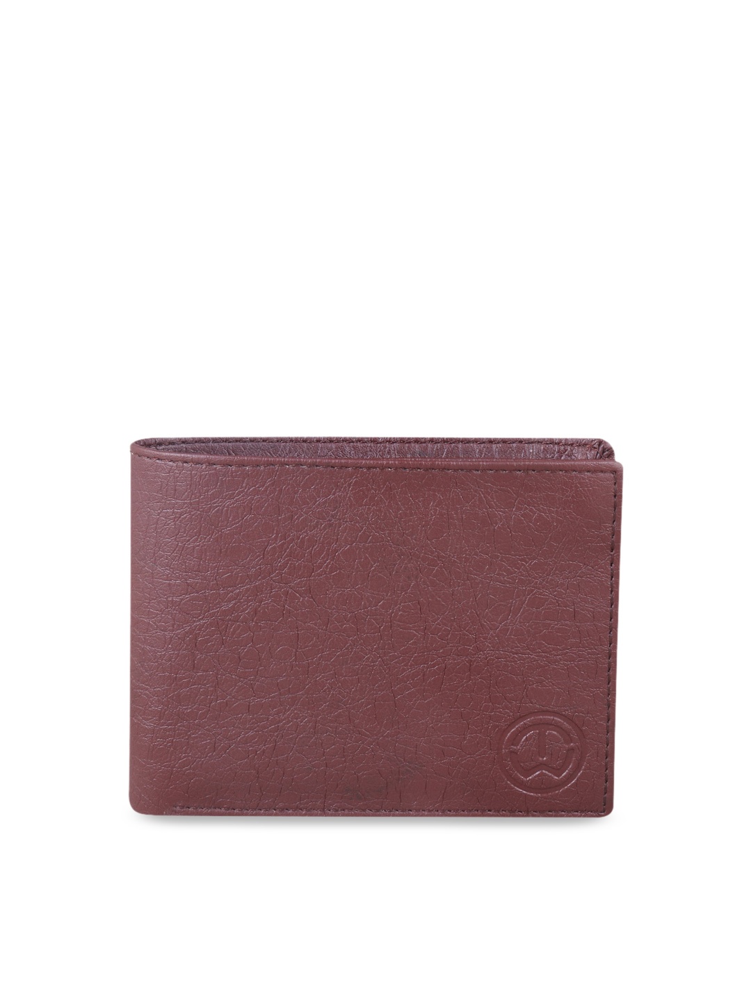 

TnW Men Brown Solid Two Fold Wallet