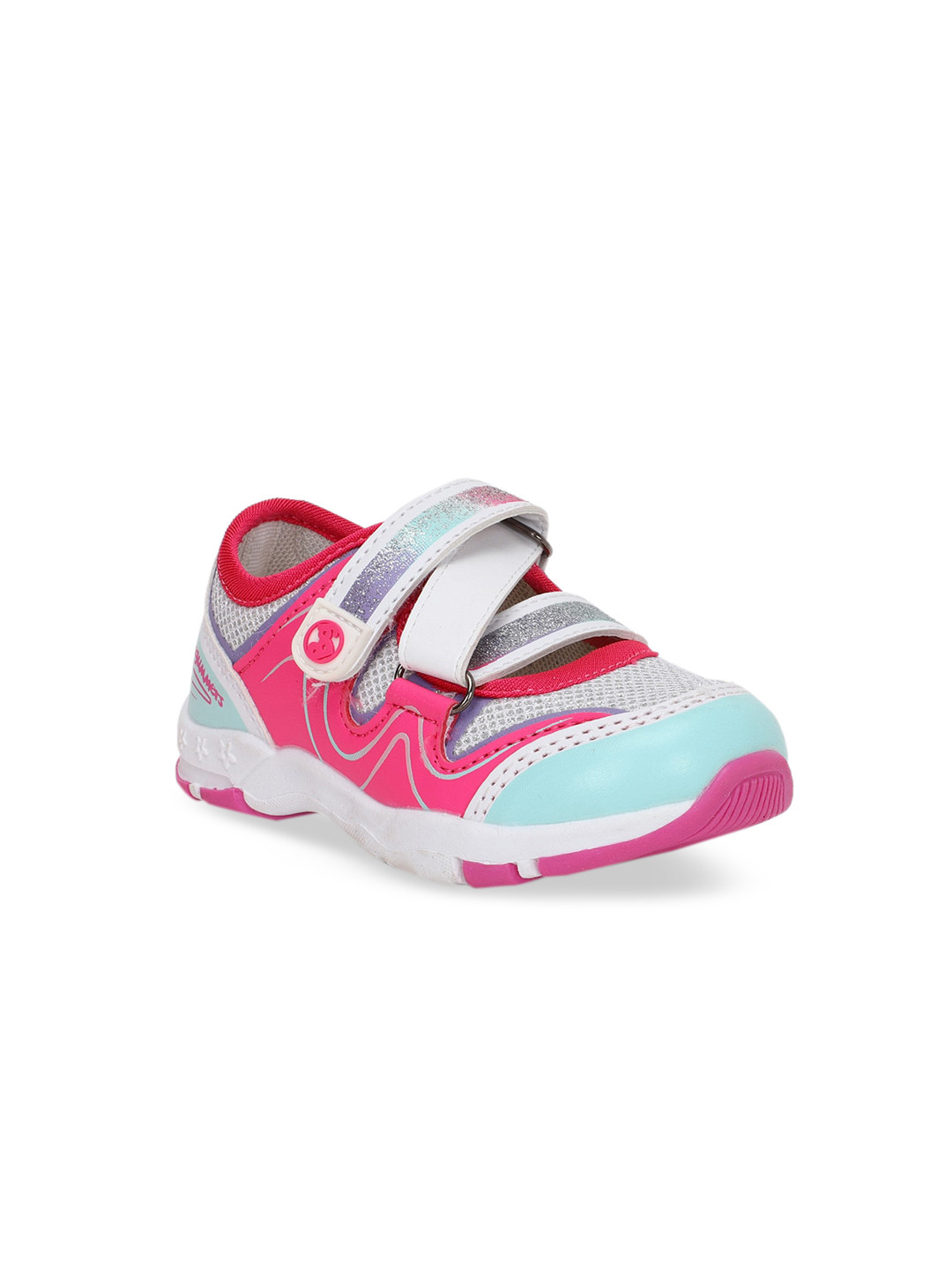 

Bubblegummers Girls Pink & Blue Colourblocked Sneakers
