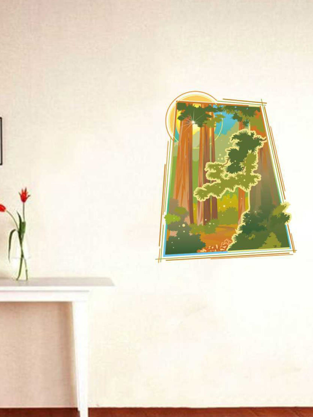 

rawpockets Green Nature Forest PVC Vinyl Wall Stickers