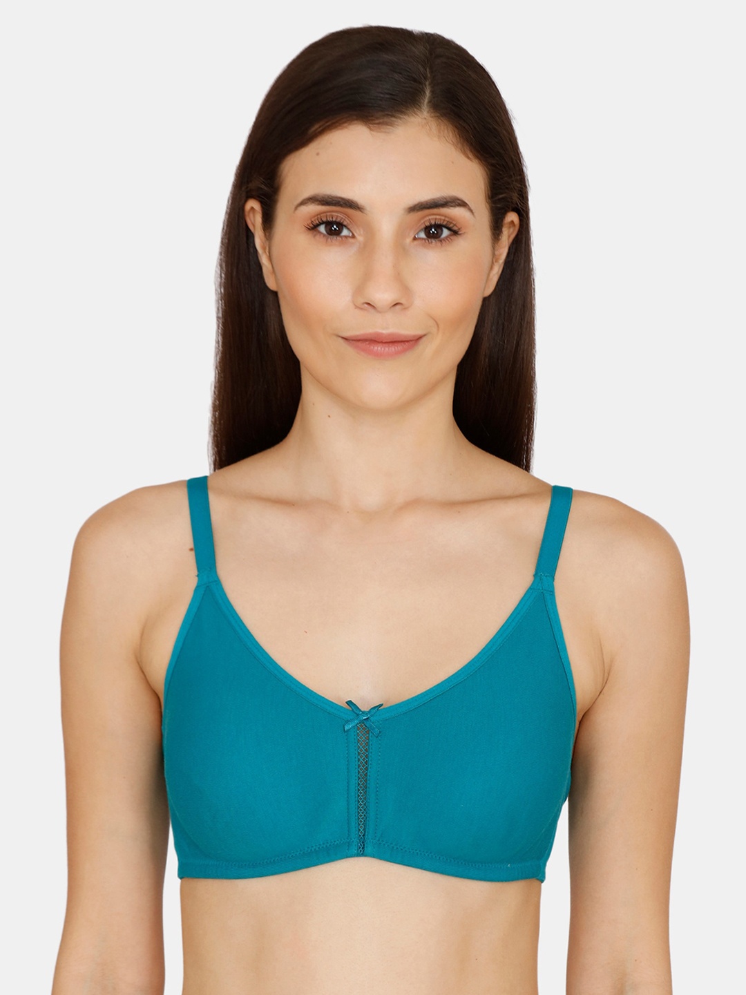 

Zivame Blue Solid Non-Wired Non Padded Everyday Bra ZI1882