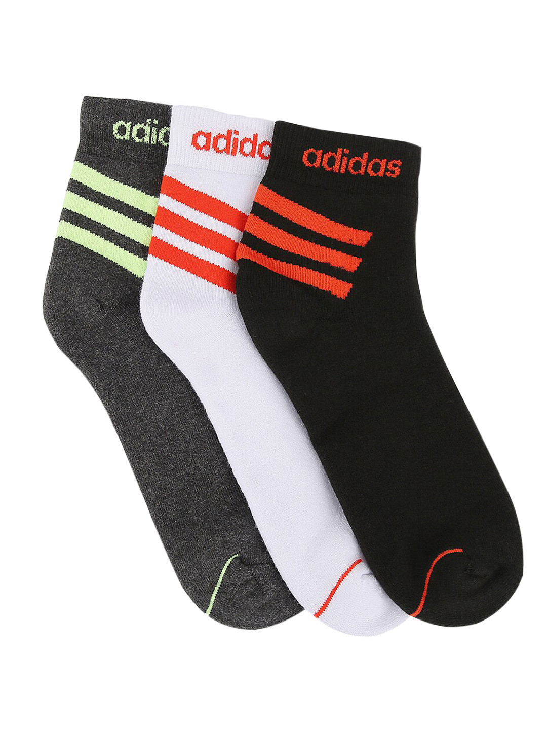 

ADIDAS Men Pack Of 3 Assorted Ankle-Length Socks
