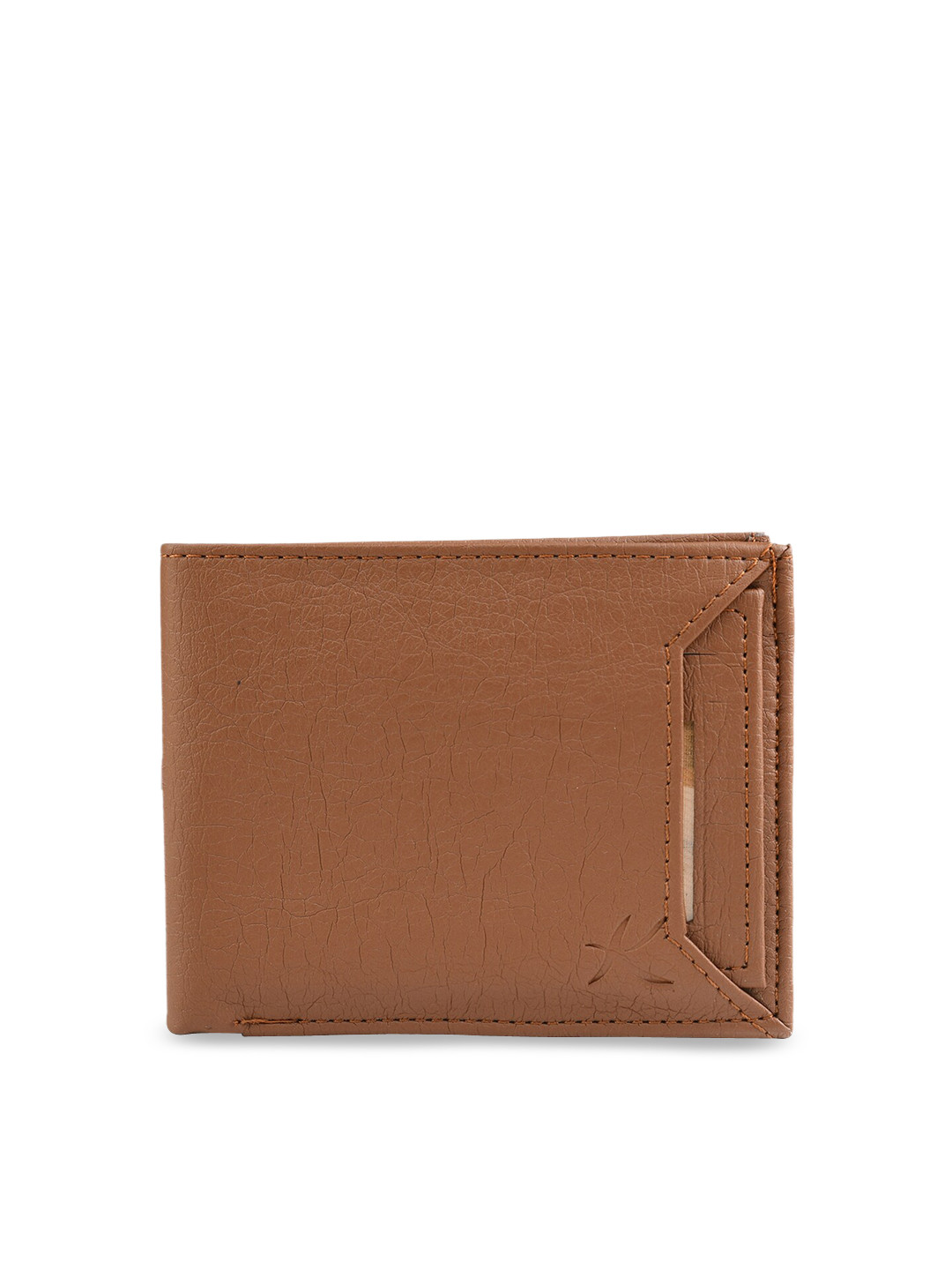

Kastner Men Tan Brown Solid Two Fold Wallet