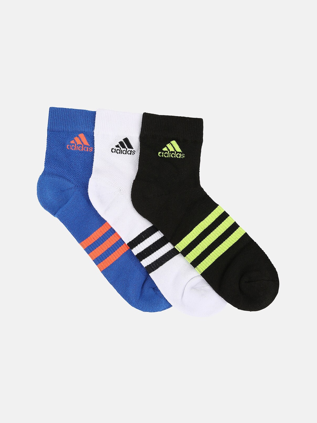 

ADIDAS Men Pack Of 3 Assorted Ankle-Length Socks