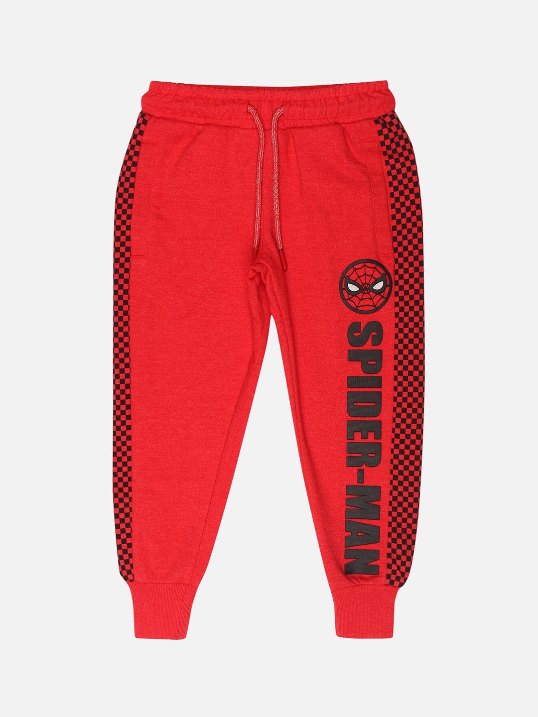 

Kids Ville Boys Red & Black Spiderman Printed Joggers