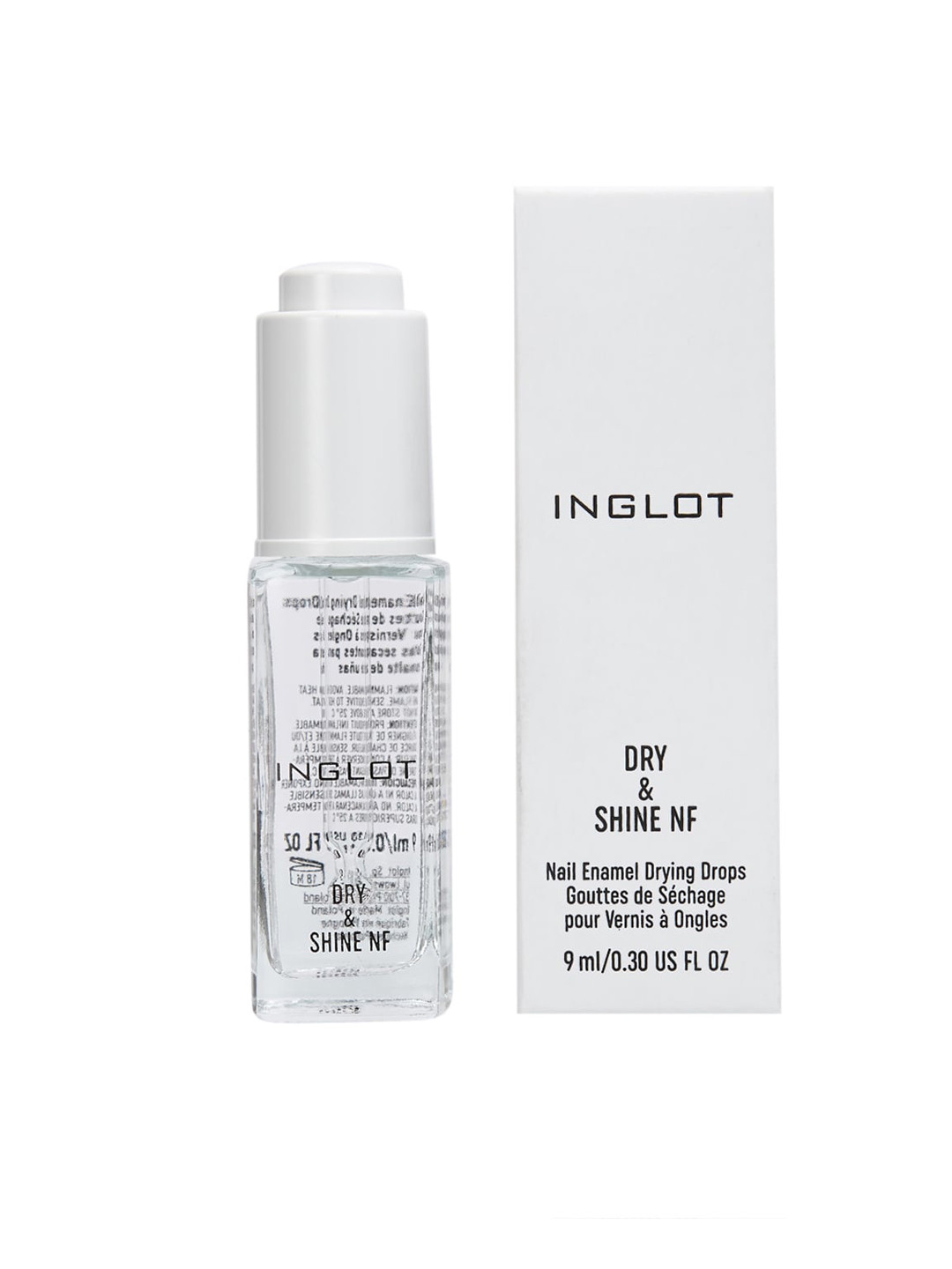 

INGLOT Women White Dry & Shine Nail Enamel Drying Drops NF 9 ml, Transparent
