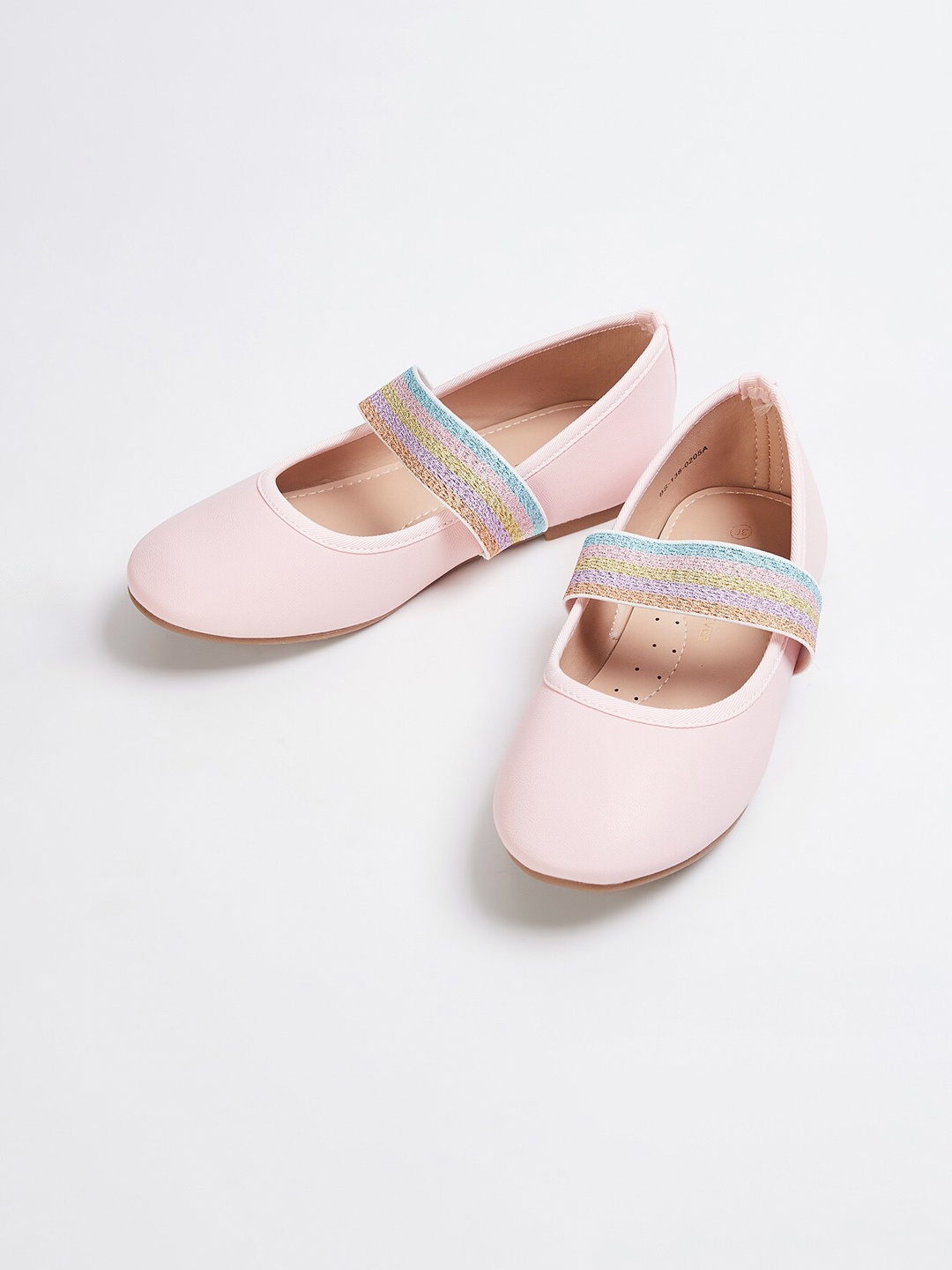 

Fame Forever by Lifestyle Girls Pink Colourblocked PU Ballerinas