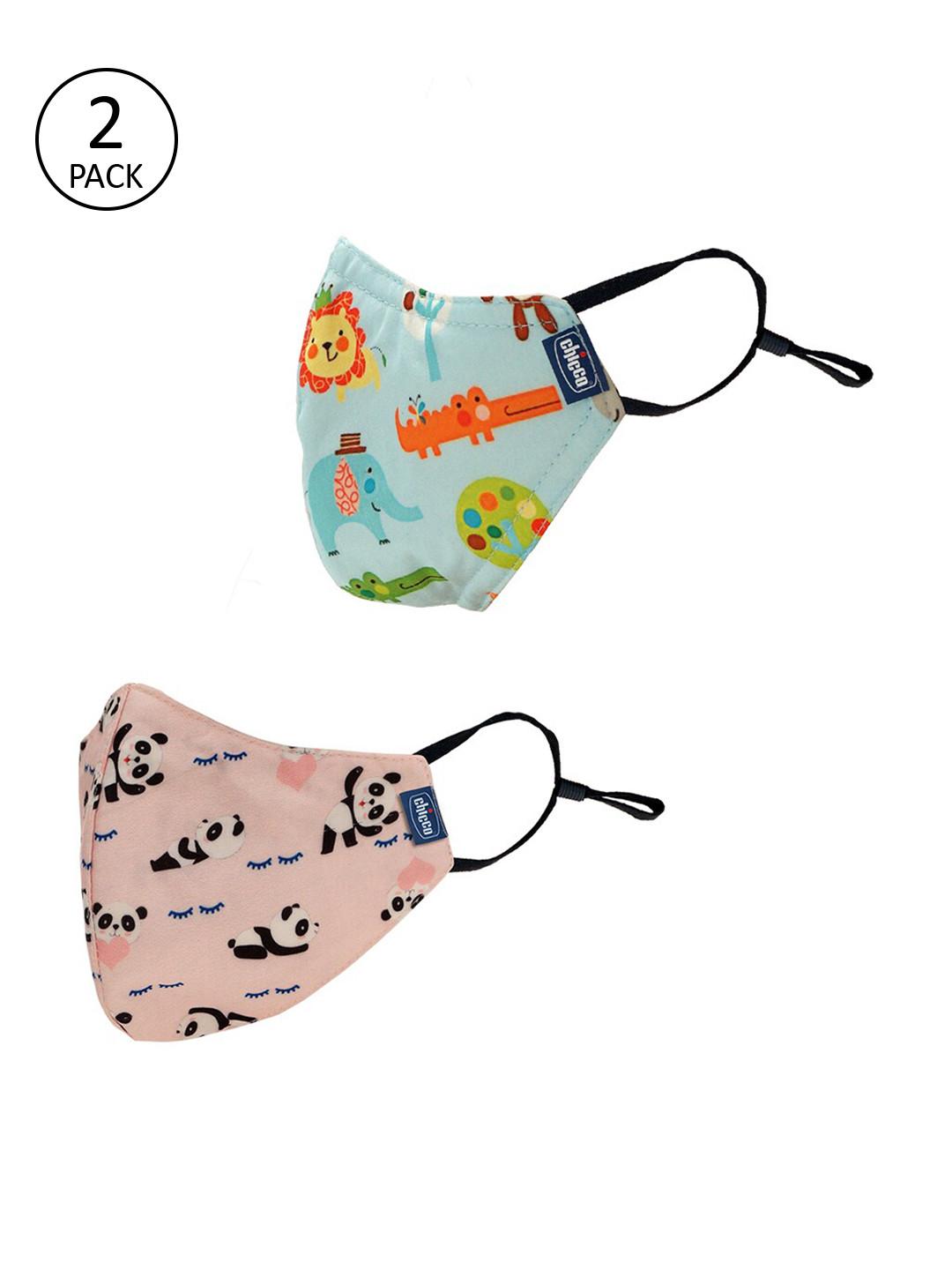 

Chicco Unisex Kids Pack Of 2 6-Ply Protective Outdoor Face Mask, Beige