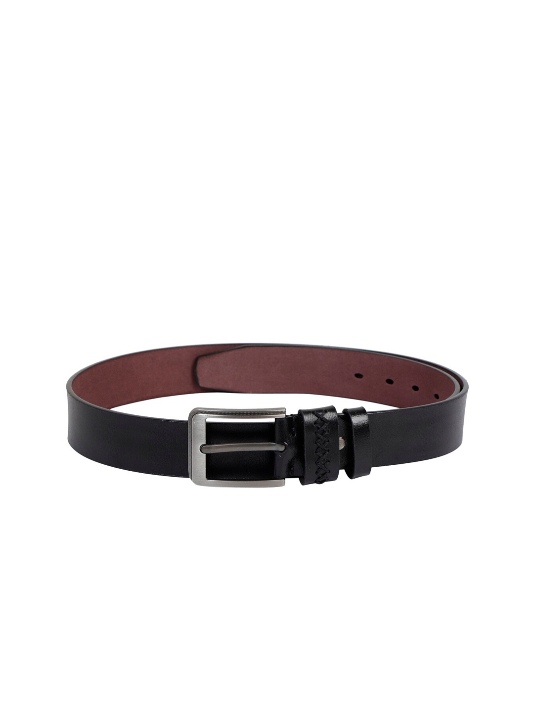 

ZEVORA Men Black & Brown Solid Belt