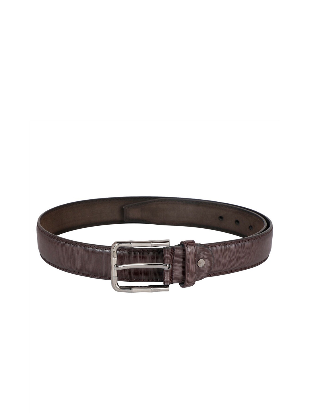 

ZEVORA Men Brown Textured Belt