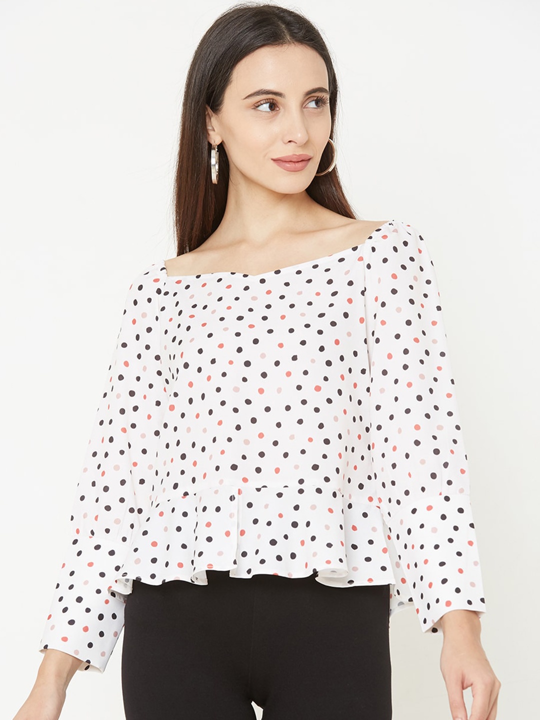 

MISH Women Off-White Printed Top