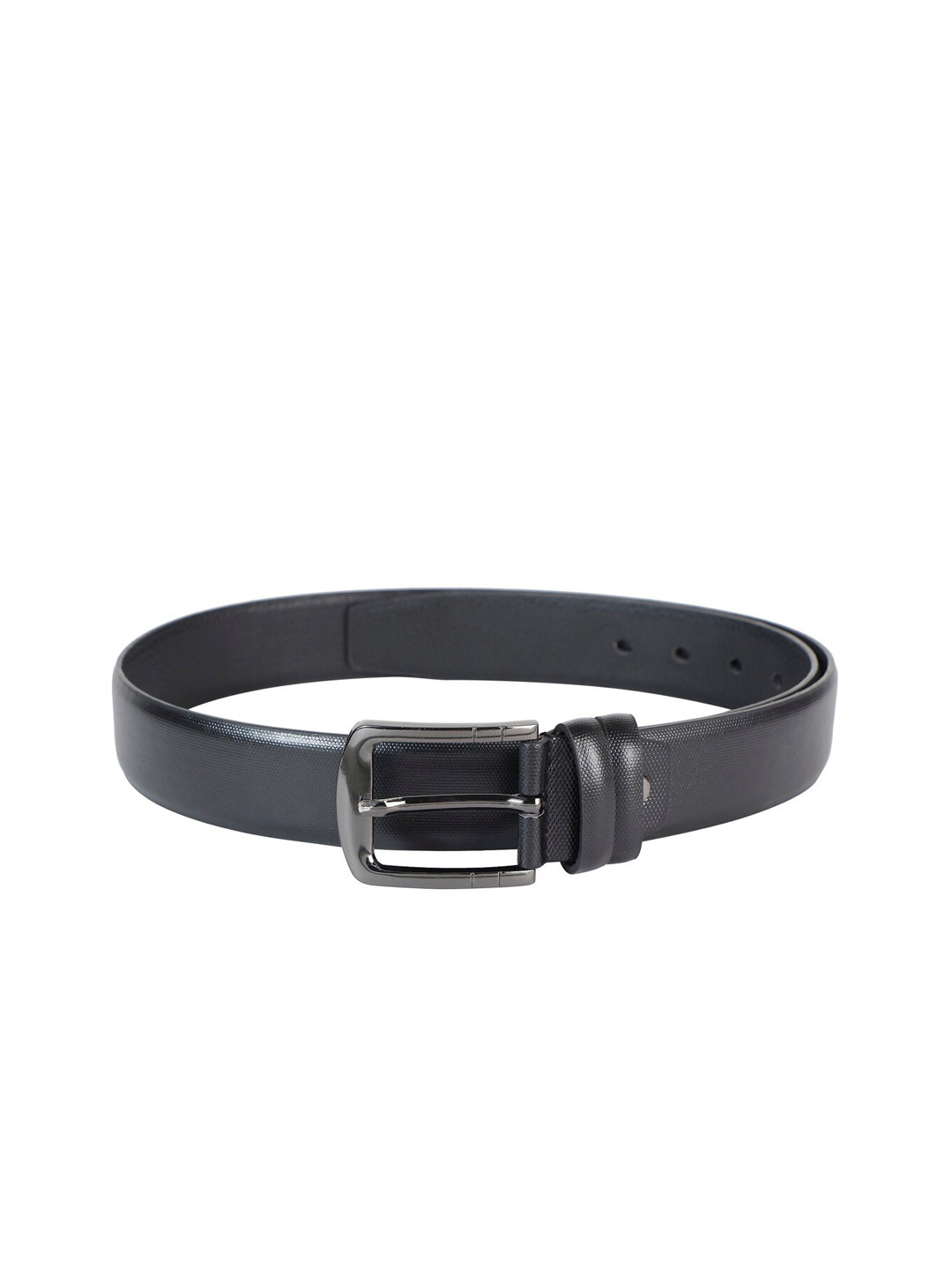 

ZEVORA Men Black Textured Belt