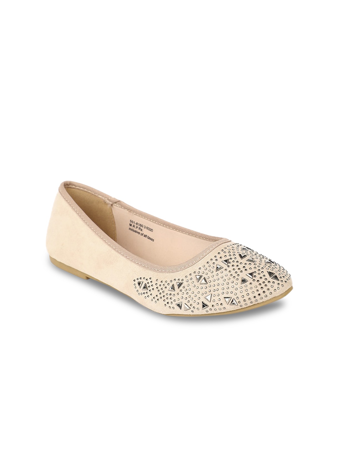 

Bata Women Pink Solid PU Ballerinas