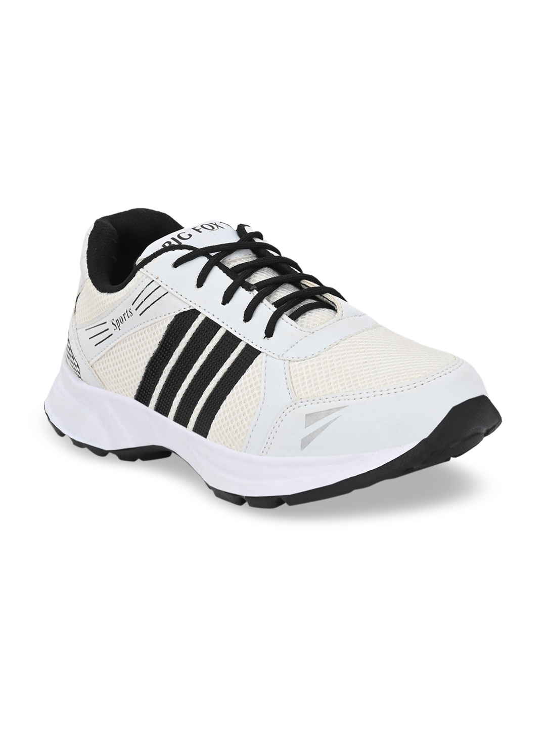 

Big Fox Men White & Black Running Shoes