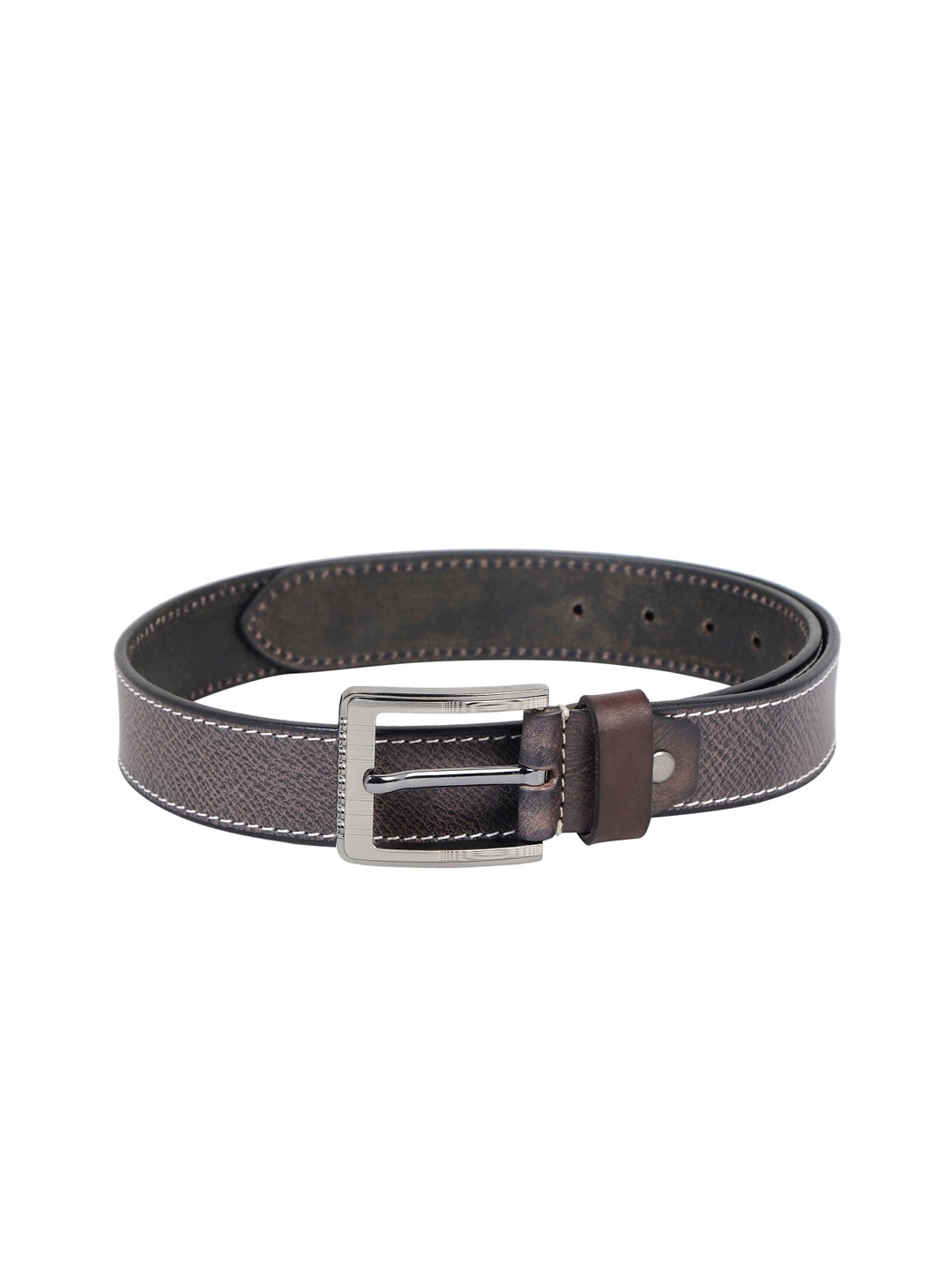 

ZEVORA Men Brown Textured Belt
