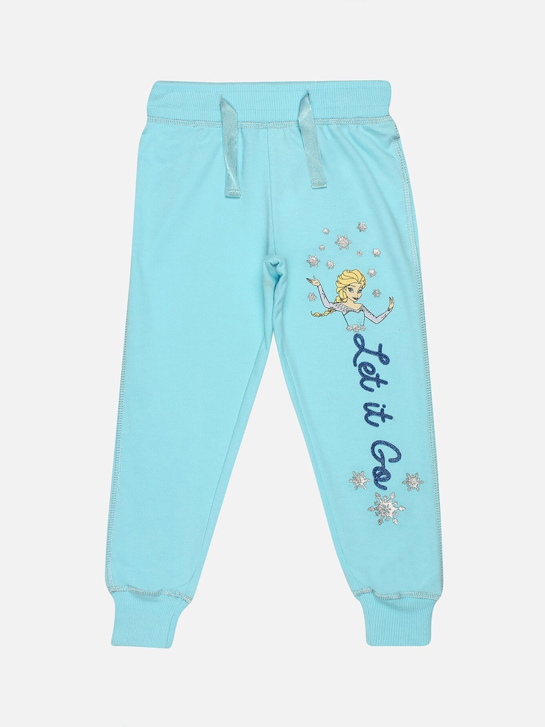 

Kids Ville Frozen featured Blue Joggers for Girls, Turquoise blue