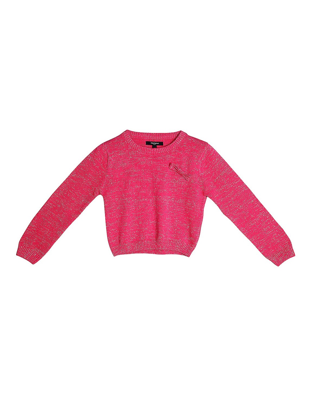

Style Quotient Girls Pink Printed Pure Cotton Top