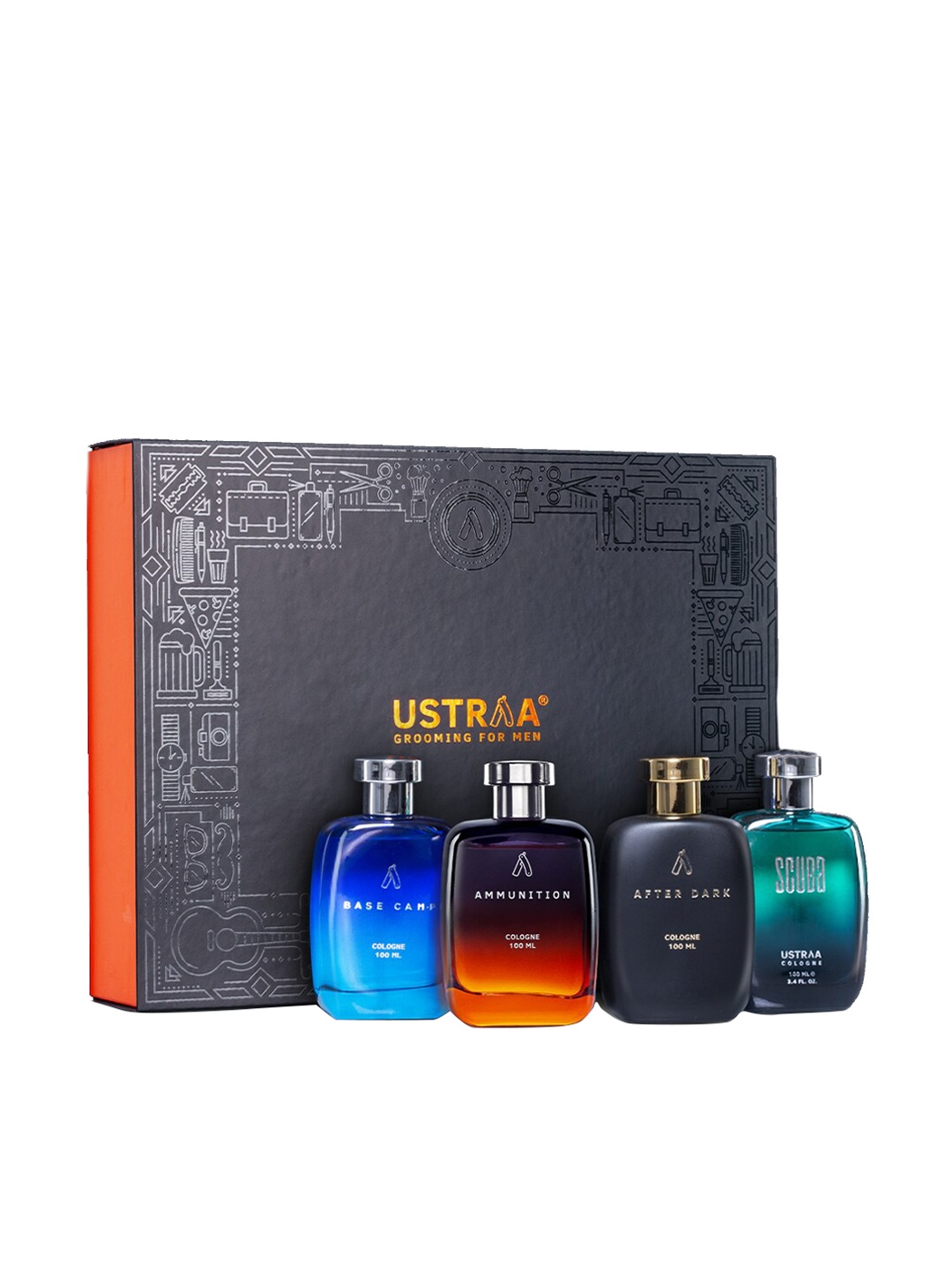 

Ustraa The Party Animal 3.0 Gift Pack for Men 400 ml, Black