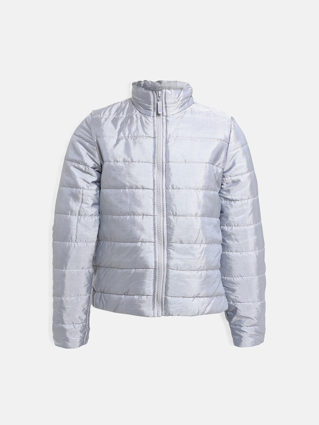 

Oxolloxo Girls Grey Solid Padded Jacket