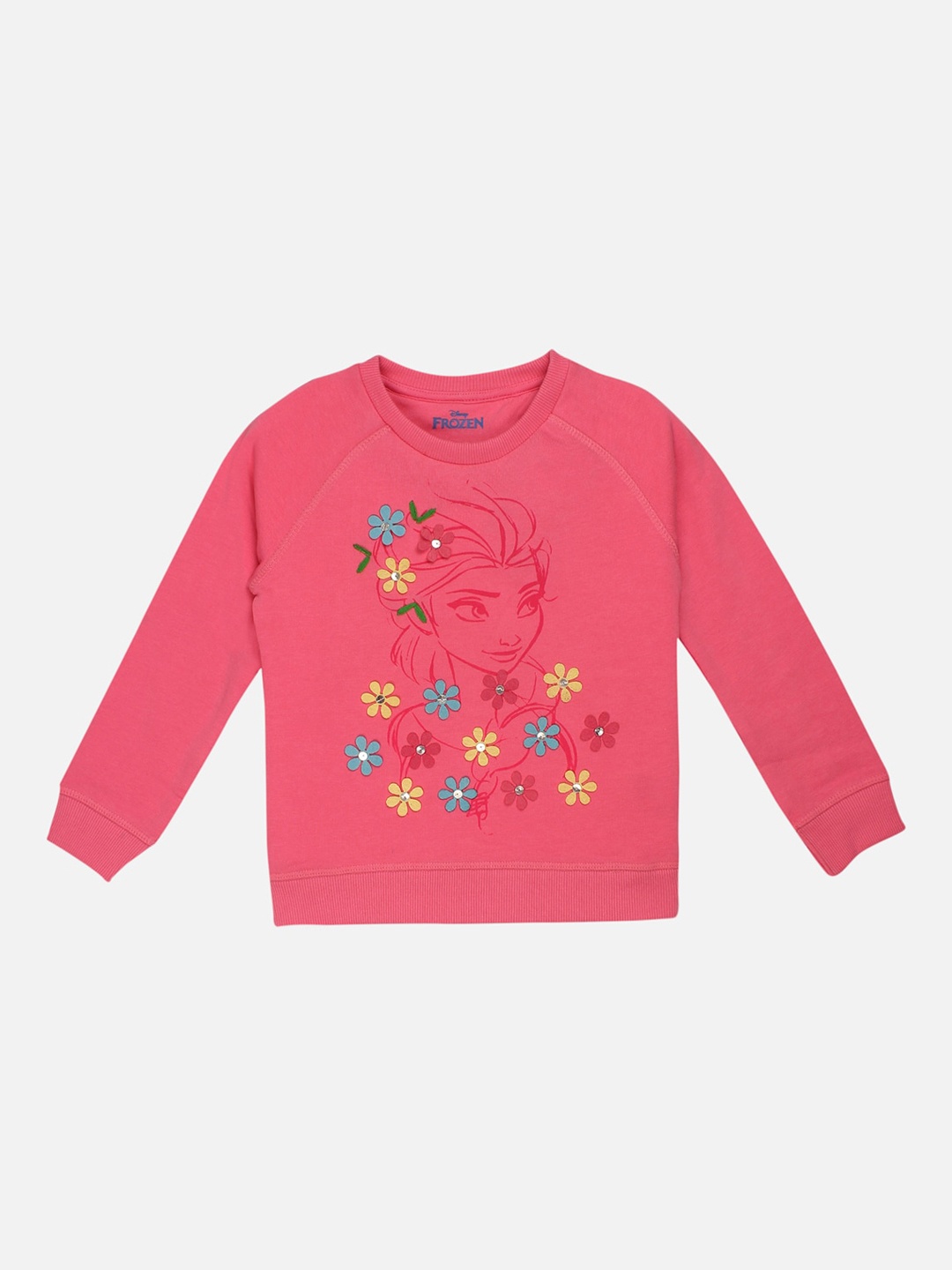 

Kids Ville Frozen featured Pink Sweatshirt for Girls