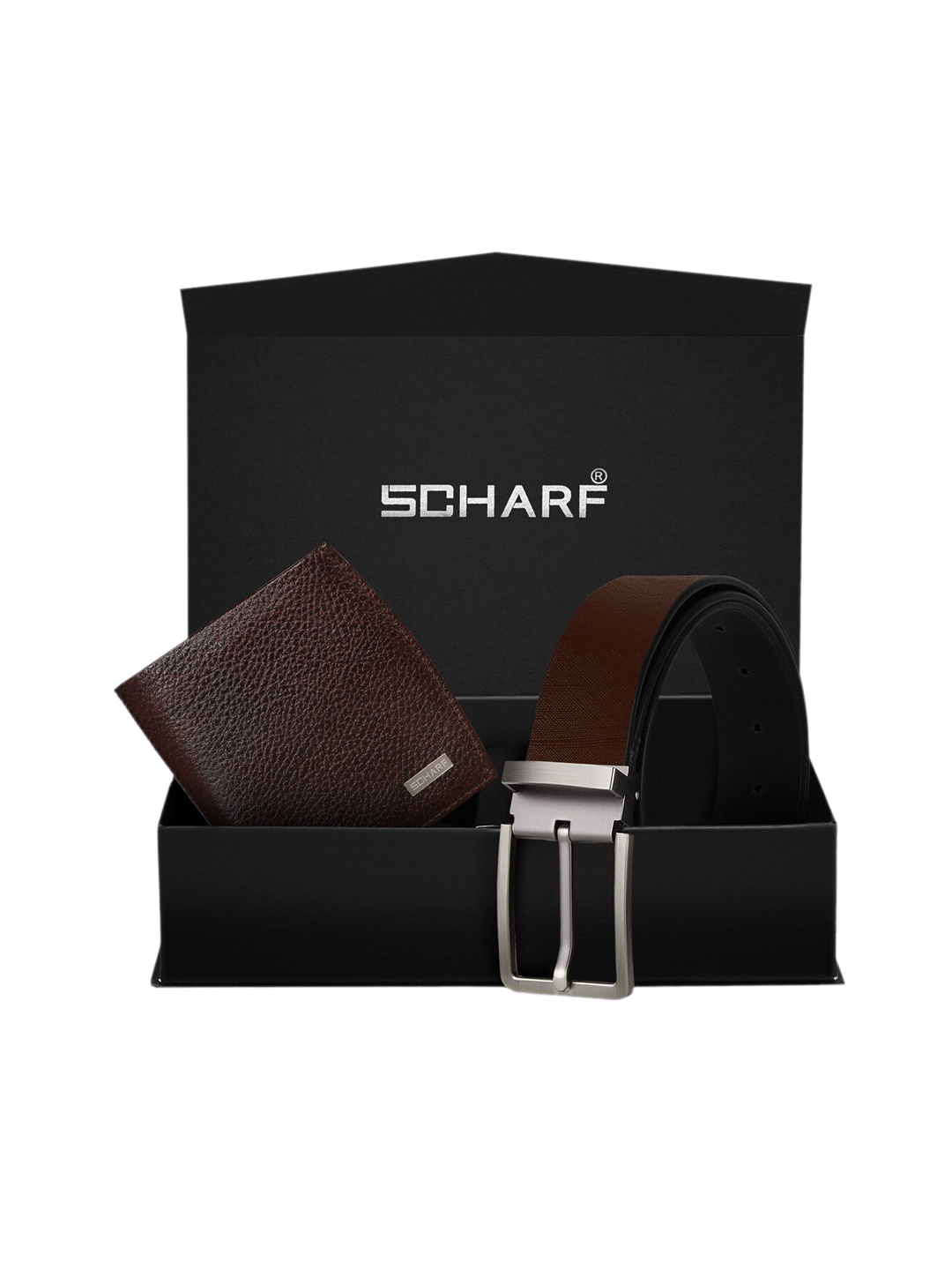 

SCHARF Men Brown Genuine Leather Accessory Gift Set