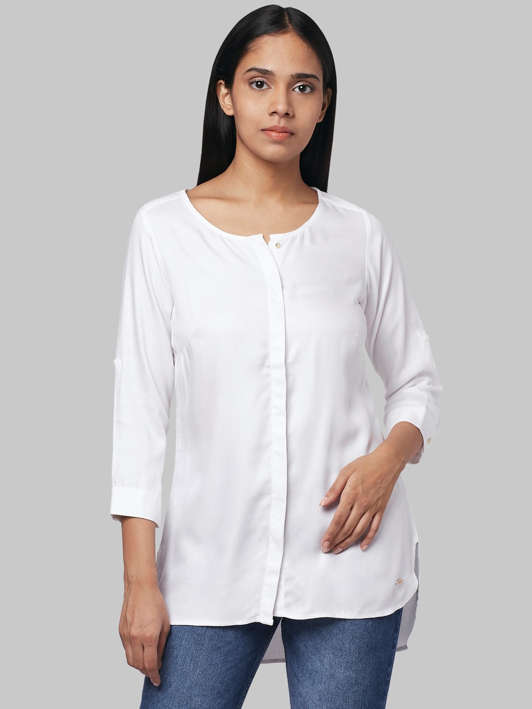 Park Avenue Woman Women White Solid Top