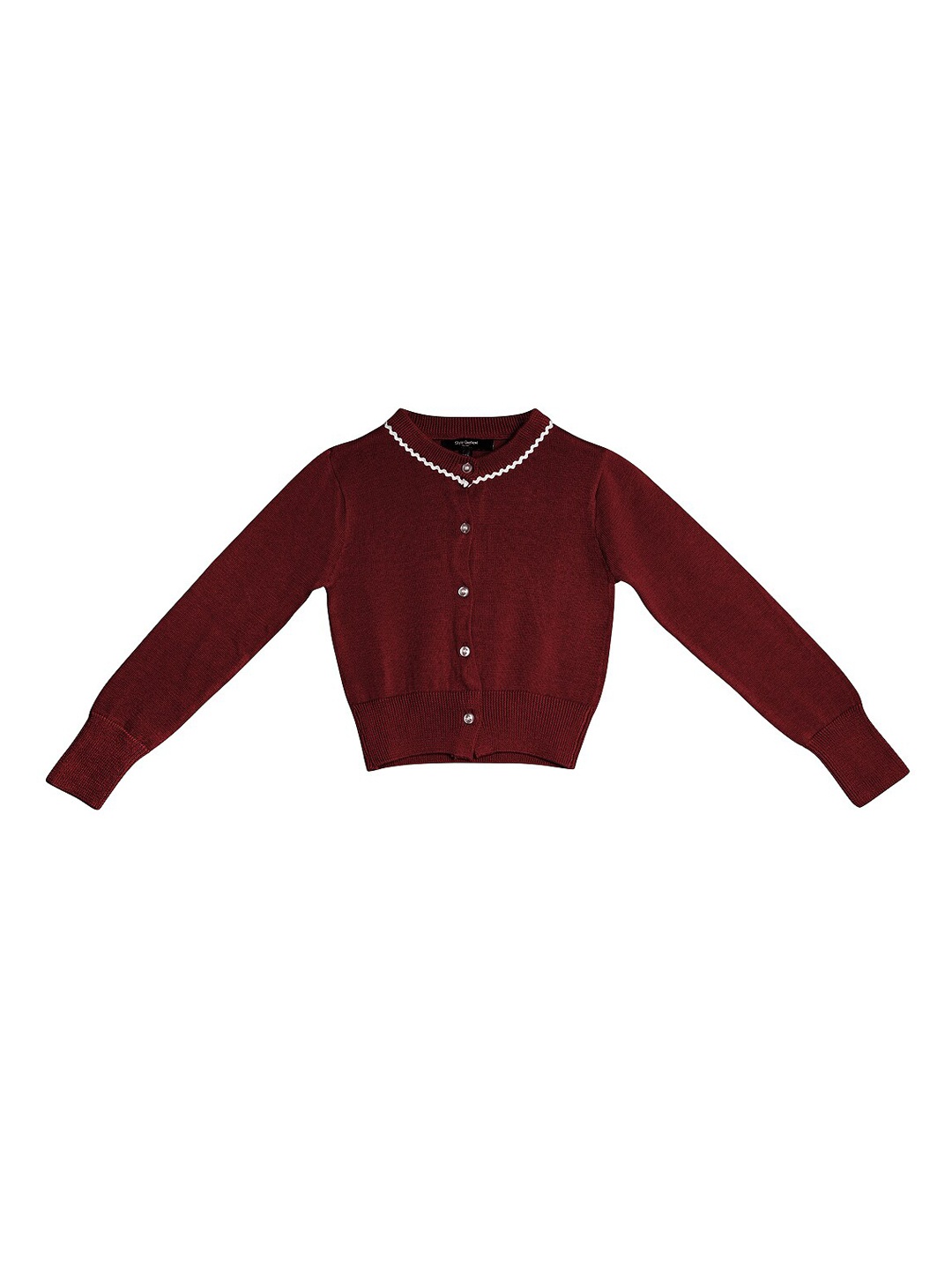 

Style Quotient Girls Maroon Solid Cardigan Sweater