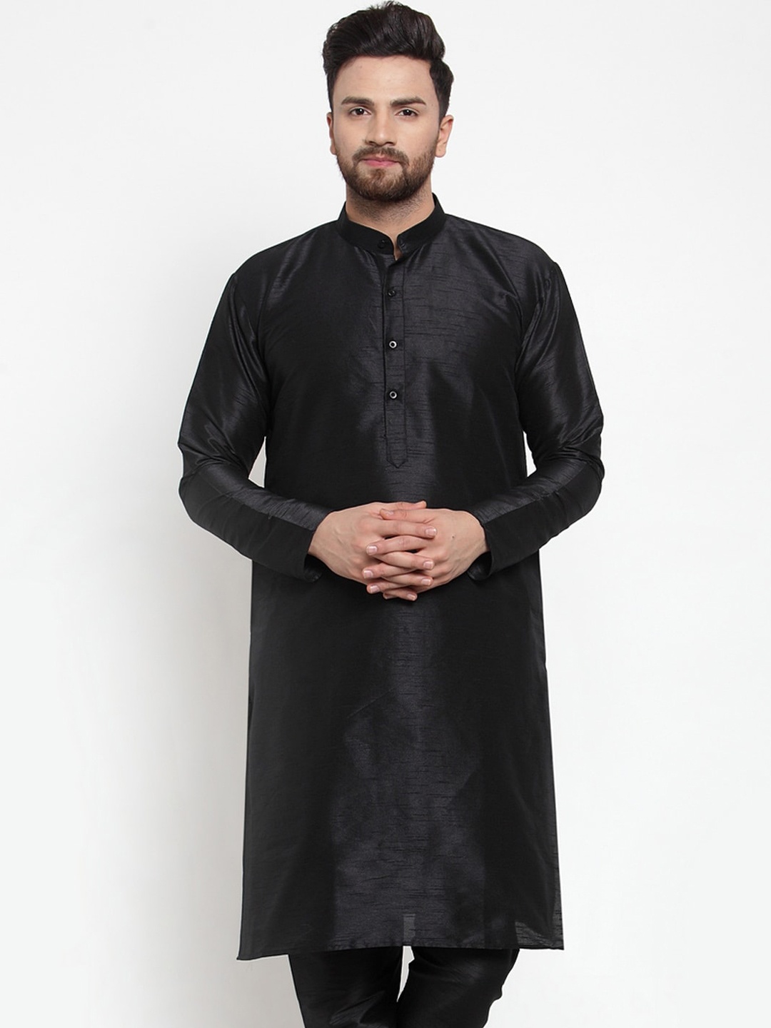 

Jompers Men Black Kurta