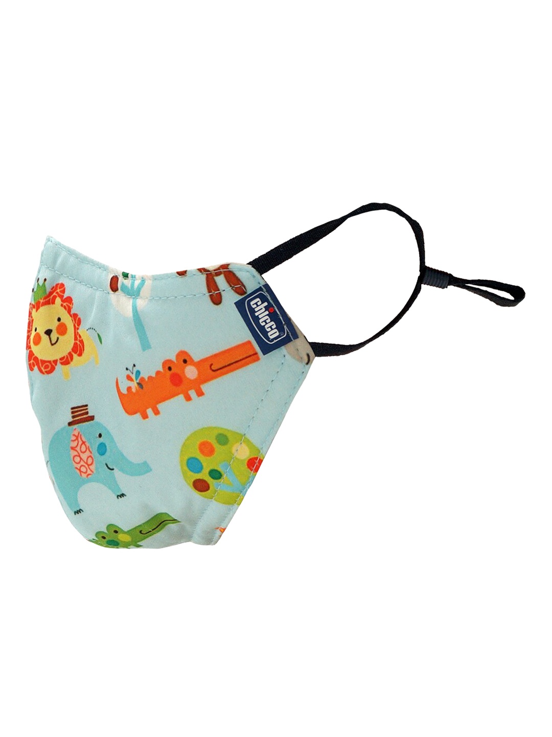 

Chicco Unisex Kids Blue 6-Ply Printed Reusable Cloth Mask
