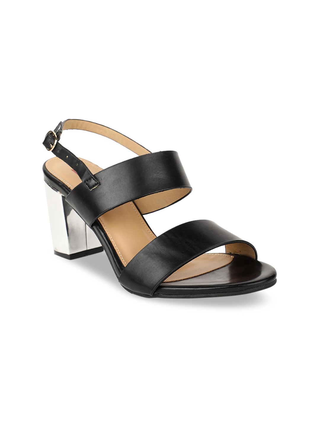 

Bata Women Black Solid Sandals