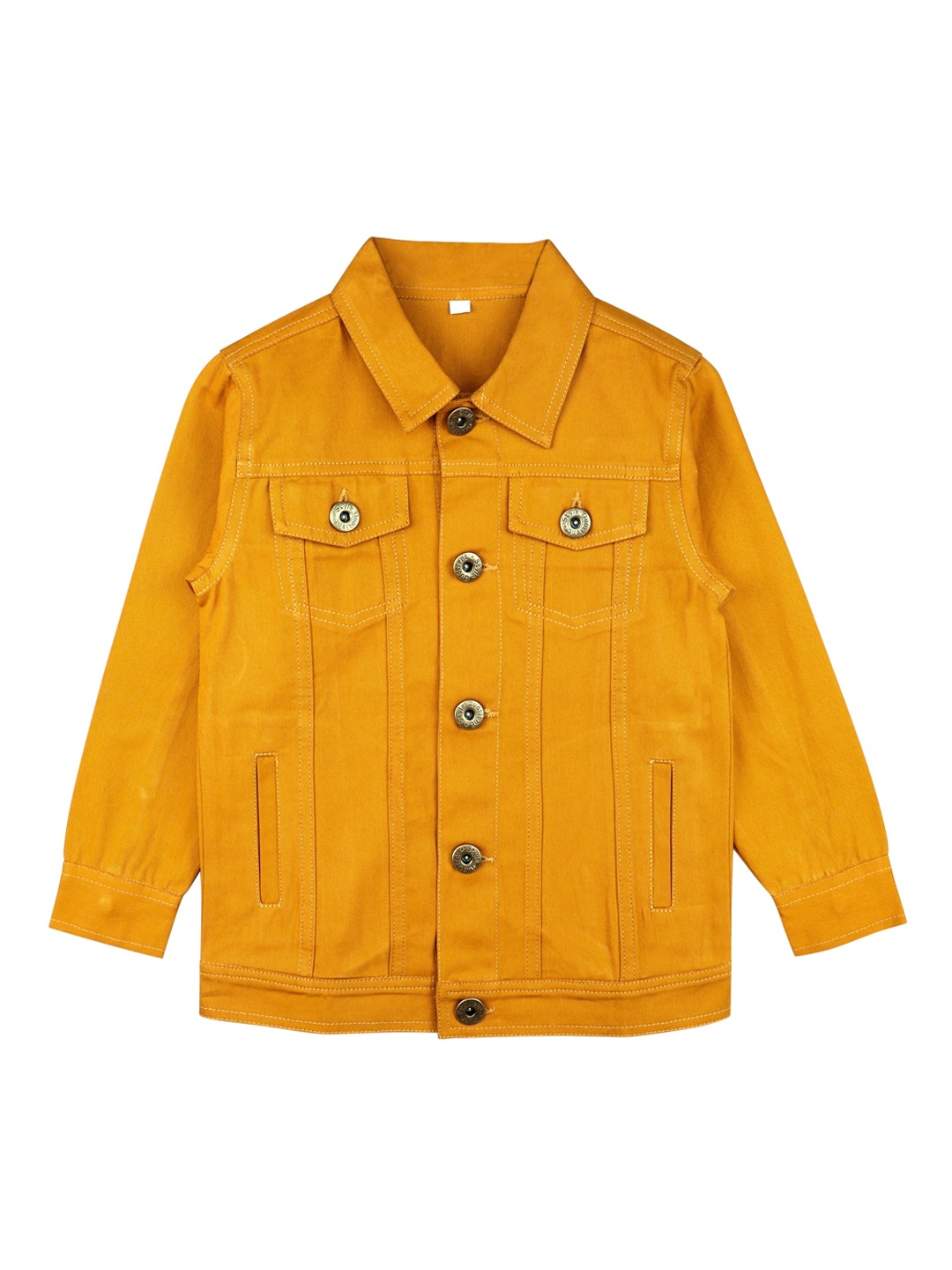 Style Quotient Boys Mustard Solid Tailored Jacket