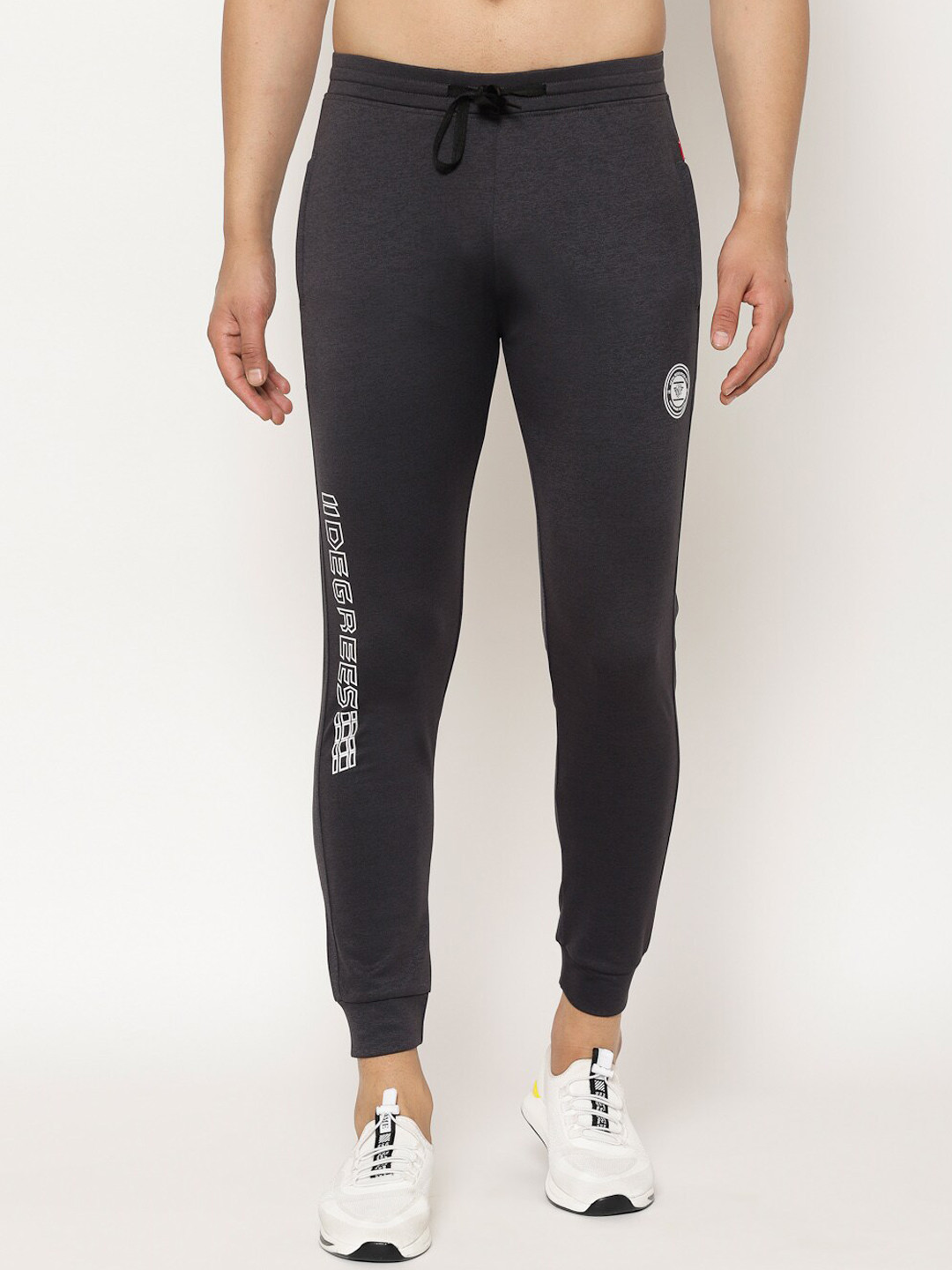 

SAPPER Men Charcoal Coloured Solid Stretchable Track Pants
