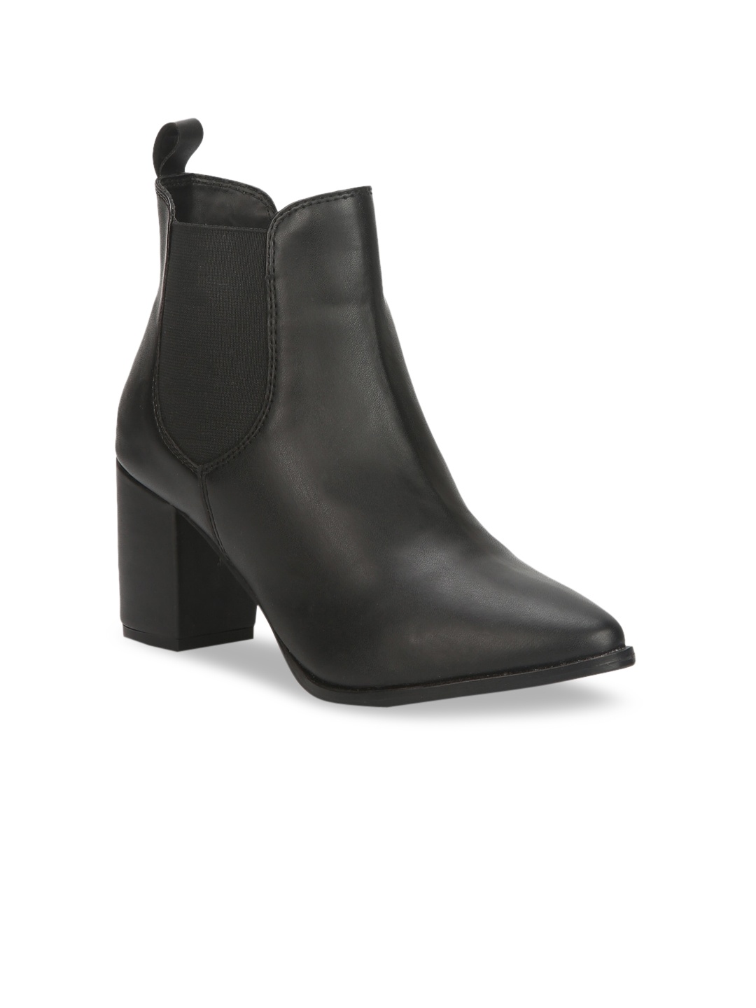 

Truffle Collection Women Black Solid Heeled Boots