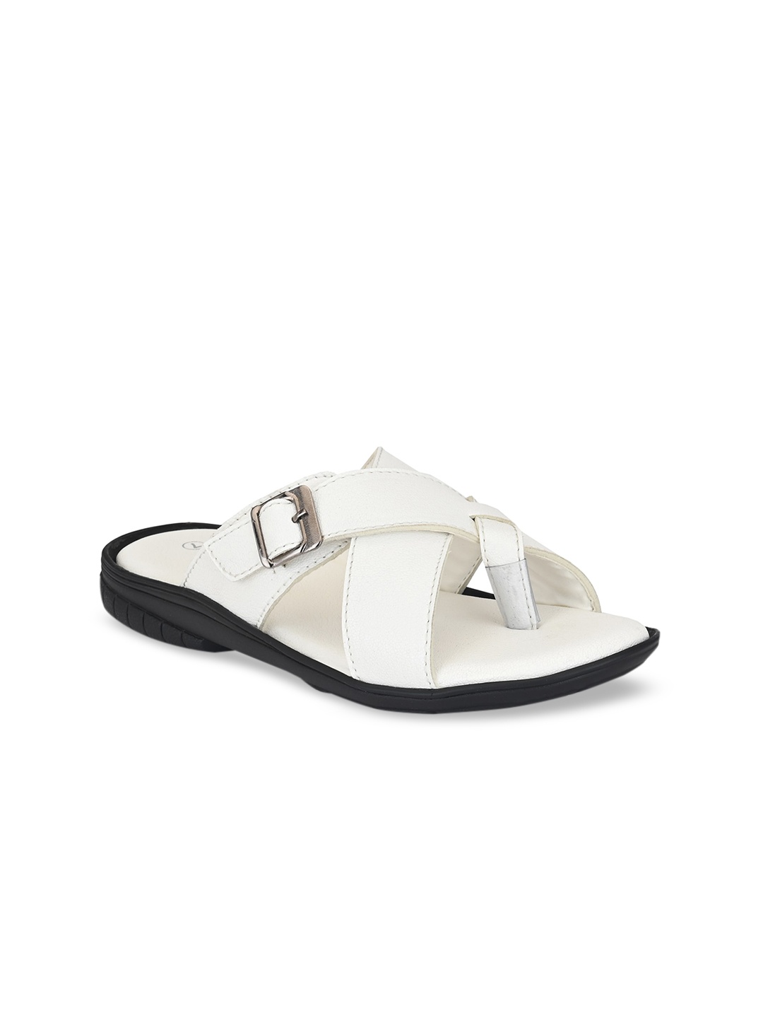 

BUCIK Men White Comfort Sandals