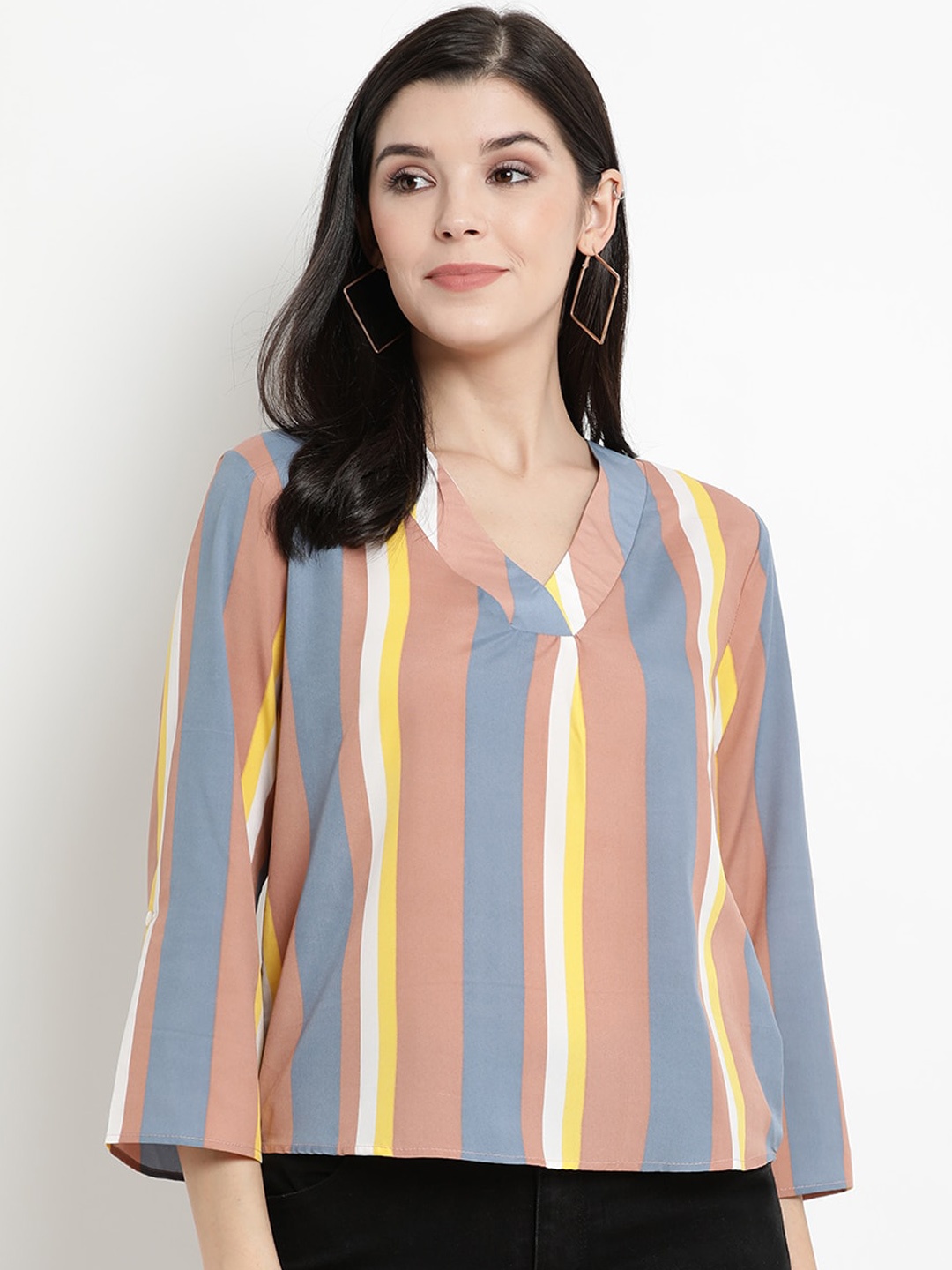 

The Vanca Women Multicoloured Striped Top, Multi