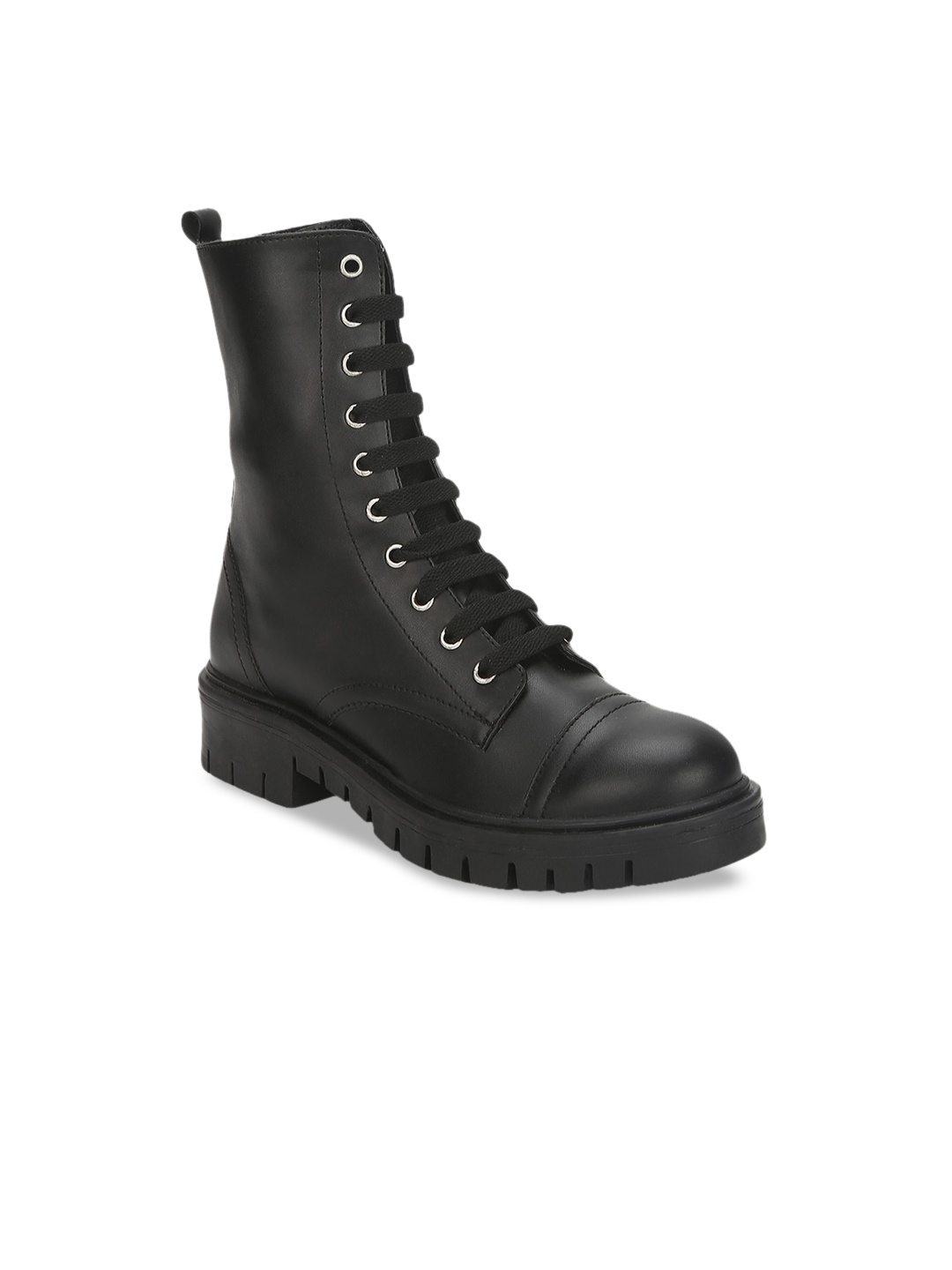 

Truffle Collection Women Black Solid Heeled Boots