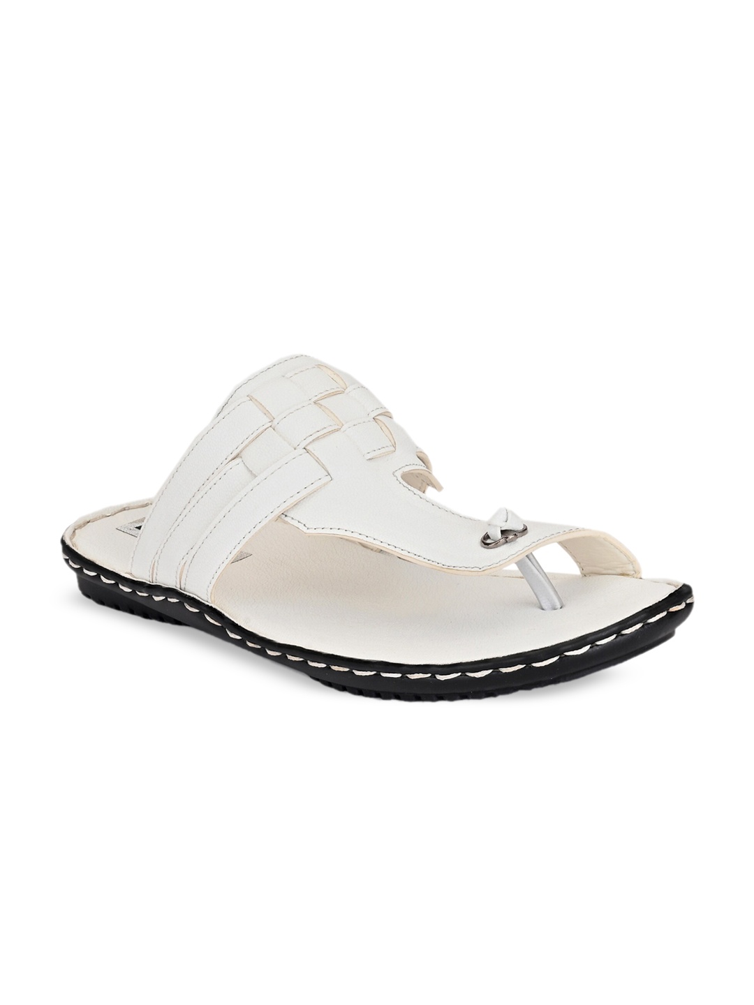 

BUCIK Men White Comfort Sandals