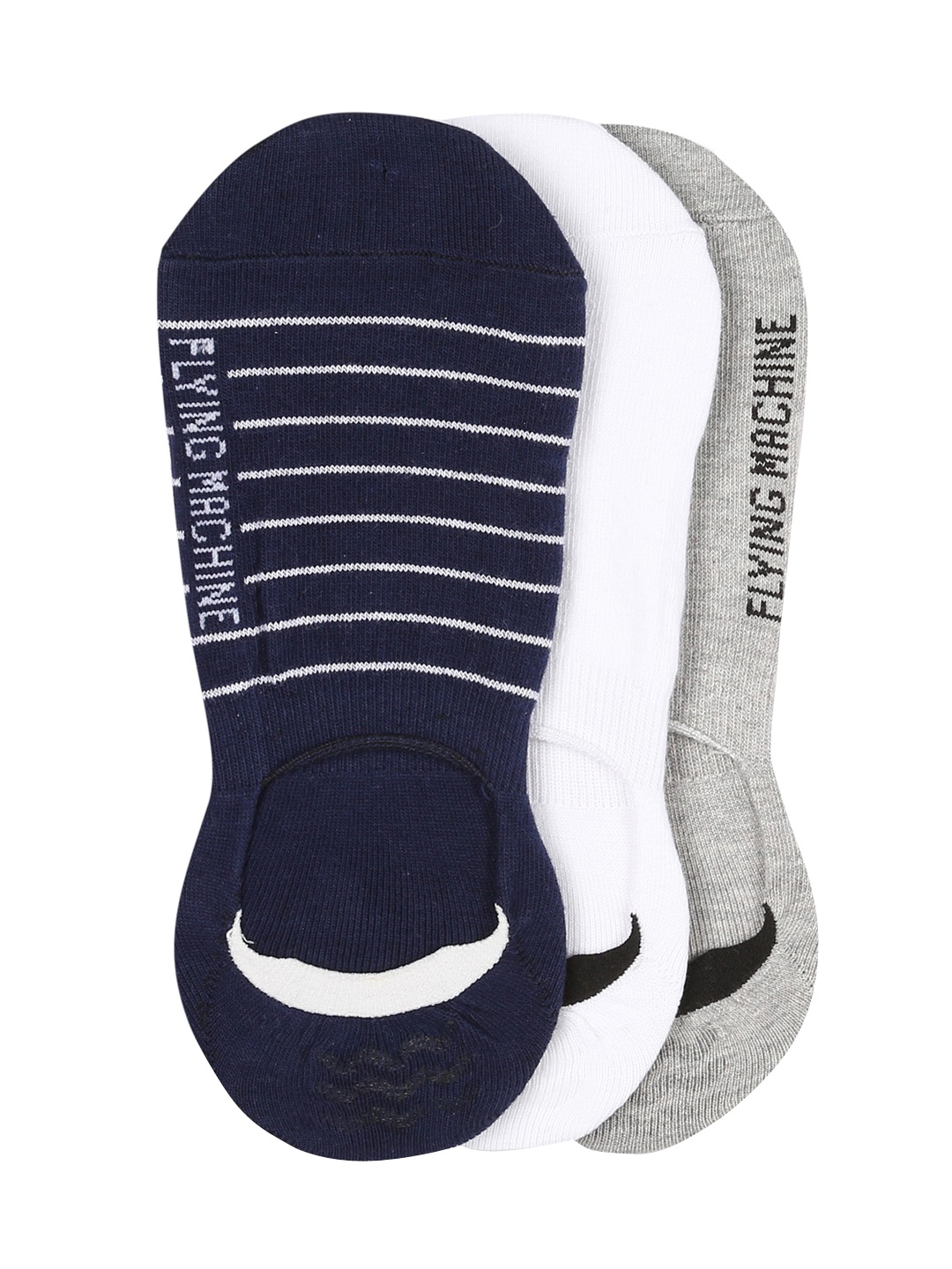 

Flying Machine Men Assorted Pack of 3 Ankle Length Socks
