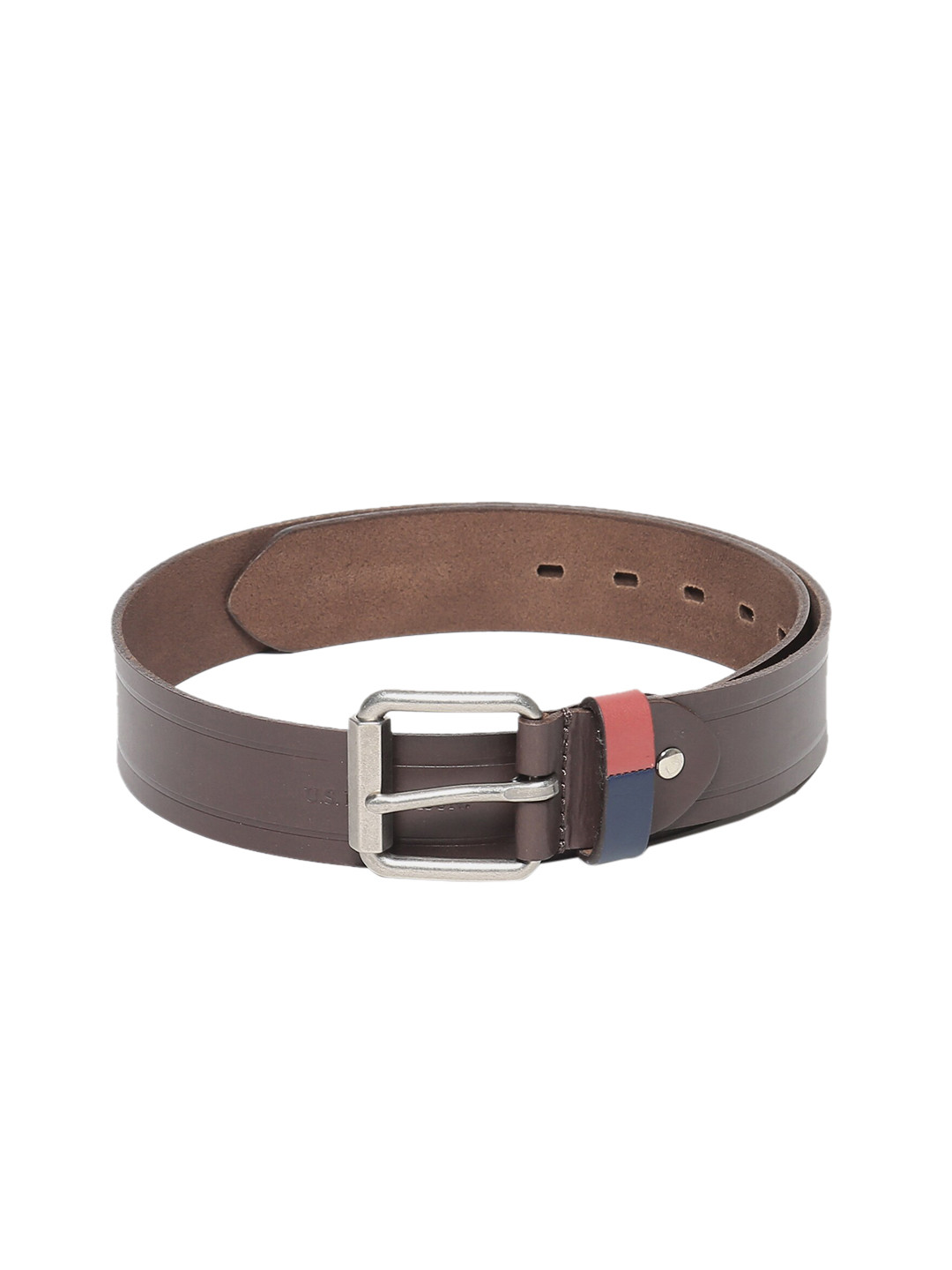 

U.S. Polo Assn. Men Brown Solid Leather Belt