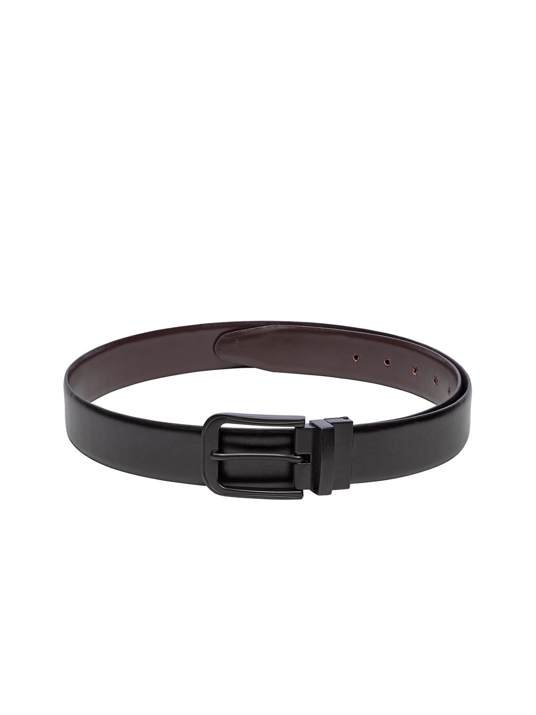 

Teakwood Leathers Men Black & Brown Solid Reversible Genuine Leather Belt