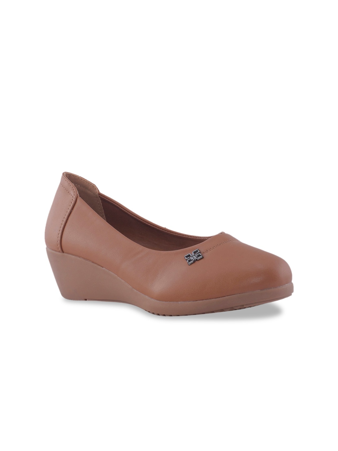 

Khadims Women Brown Solid Ballerinas