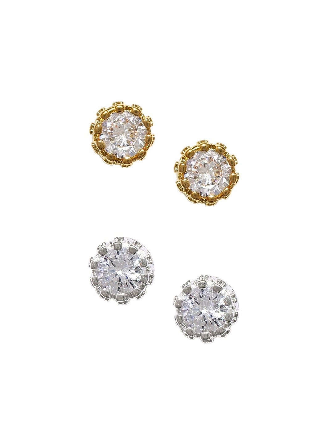 

OOMPH Gold-Plated Silver-Toned Circular Studs