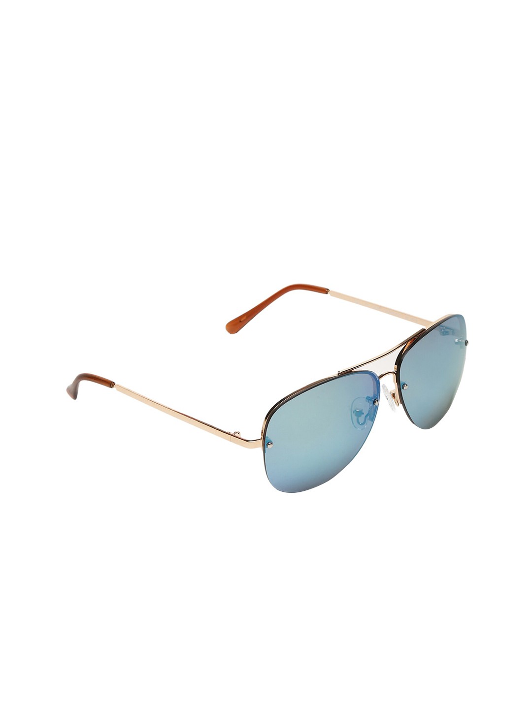 

Aeropostale Men Blue & Gold-Toned Aviator Mirror Sunglasses AE5436469