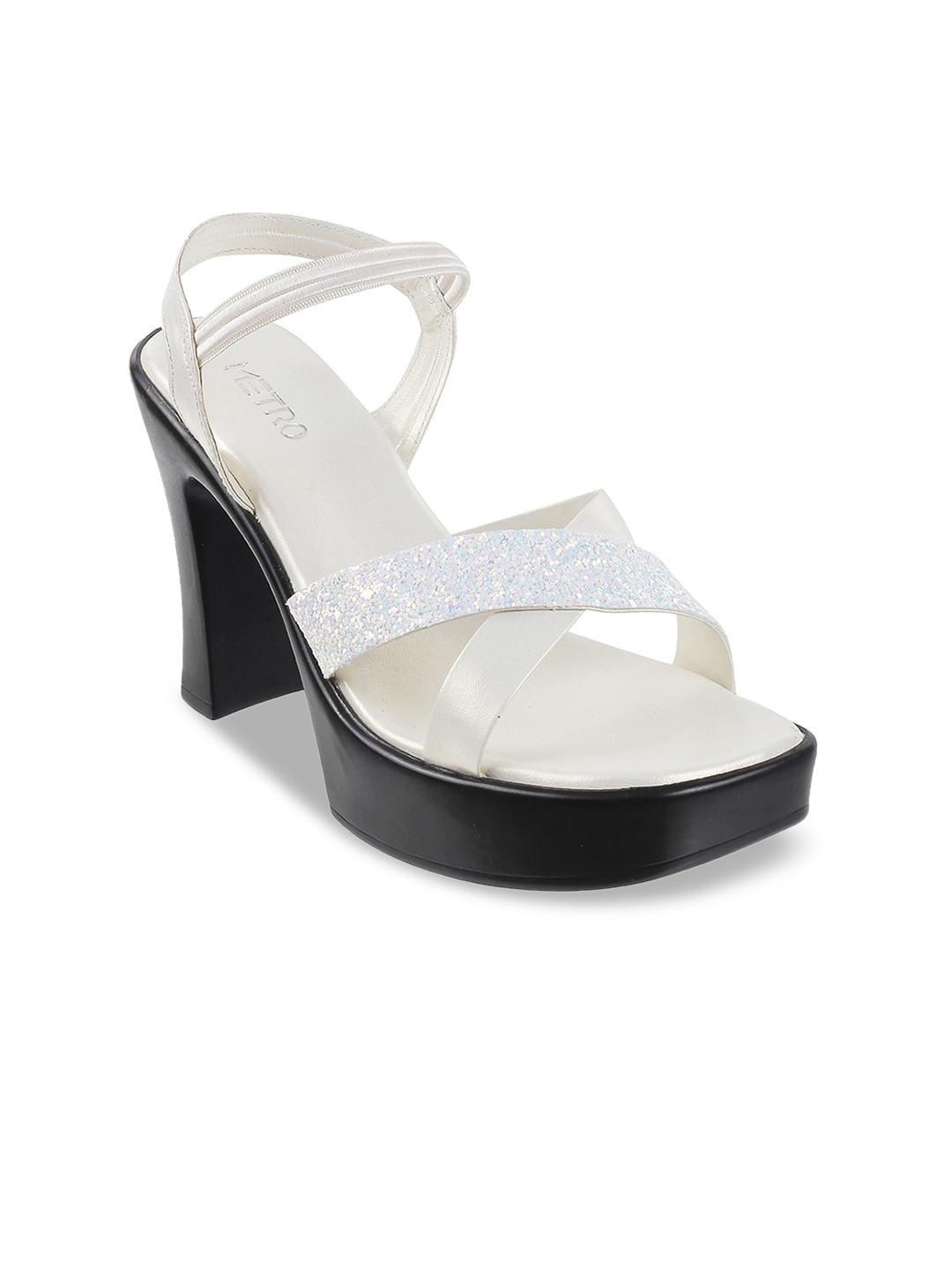 

Metro Women White Embellished Heels