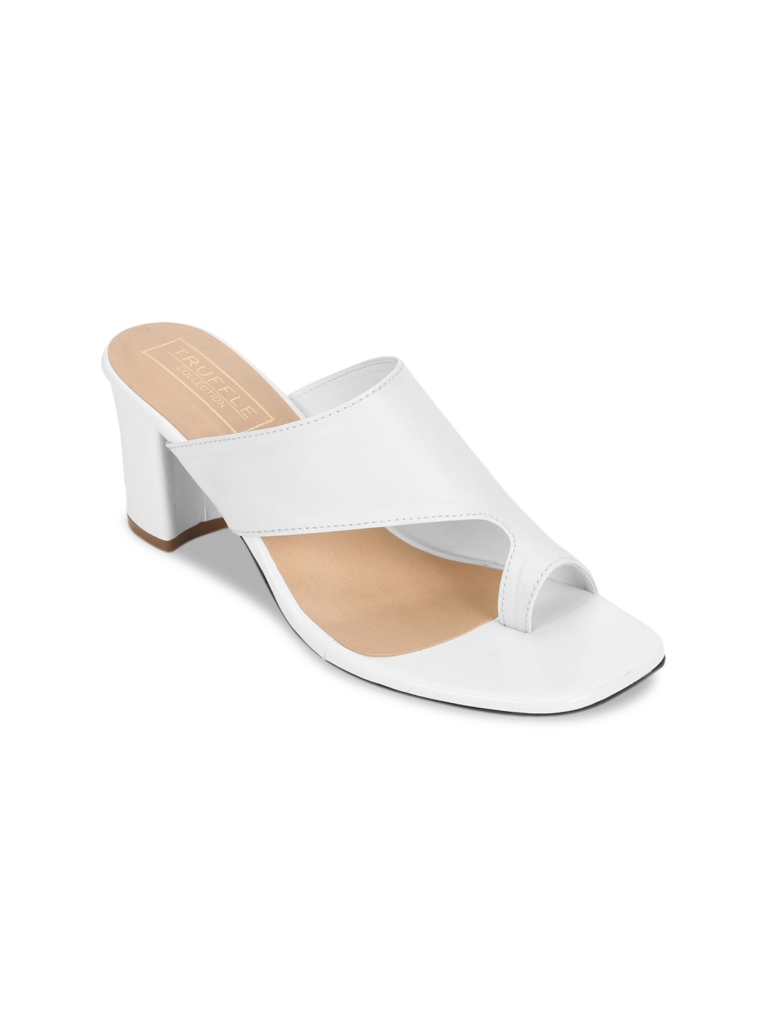 

Truffle Collection Women White Solid Heels