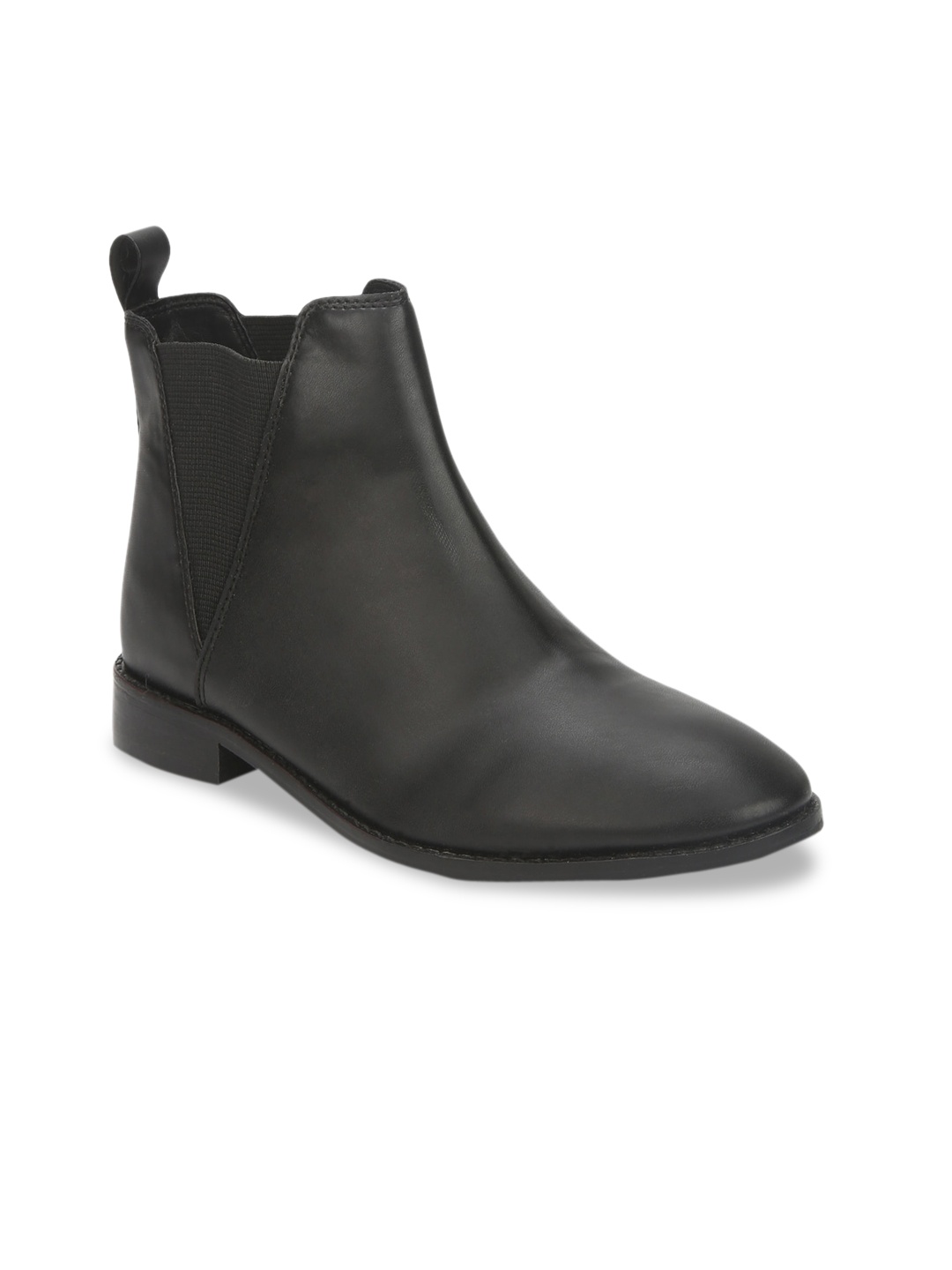 

Truffle Collection Women Black Solid Heeled Boots