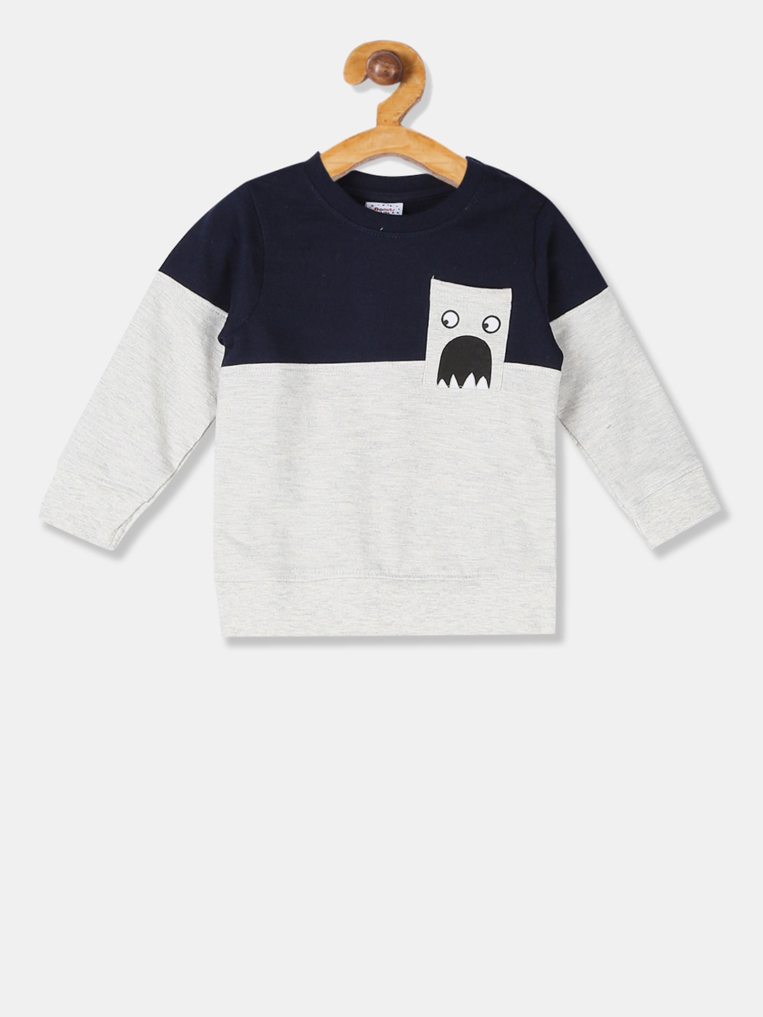 

Donuts Boys Multicoloured Colourblocked Sweatshirt, Multi