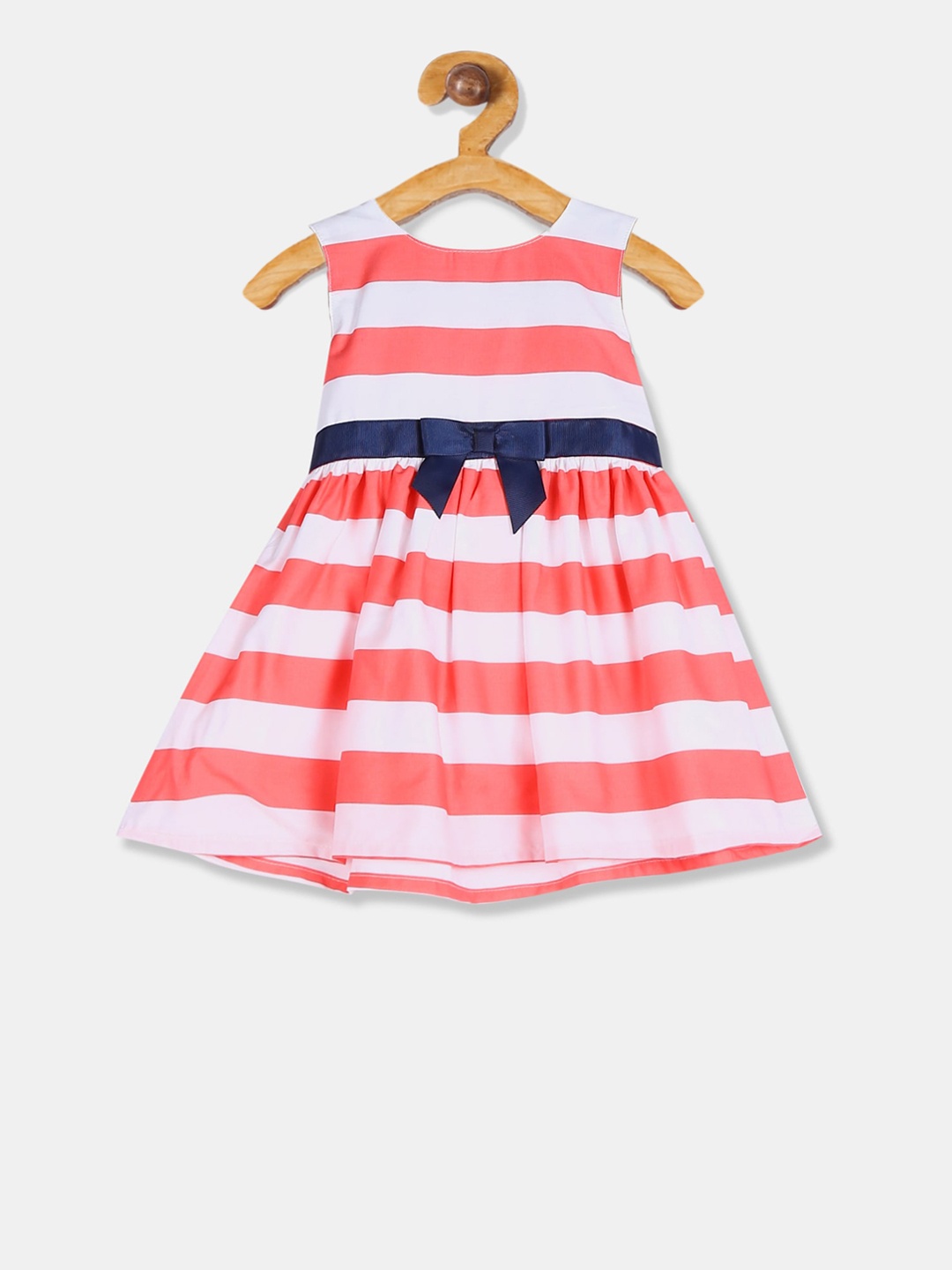 

Donuts Girls Multicoloured Striped Fit and Flare Dress, Multi