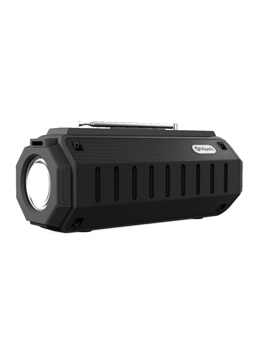 

FitSpark Black DHUN Portable Wireless Speaker with LED Lights