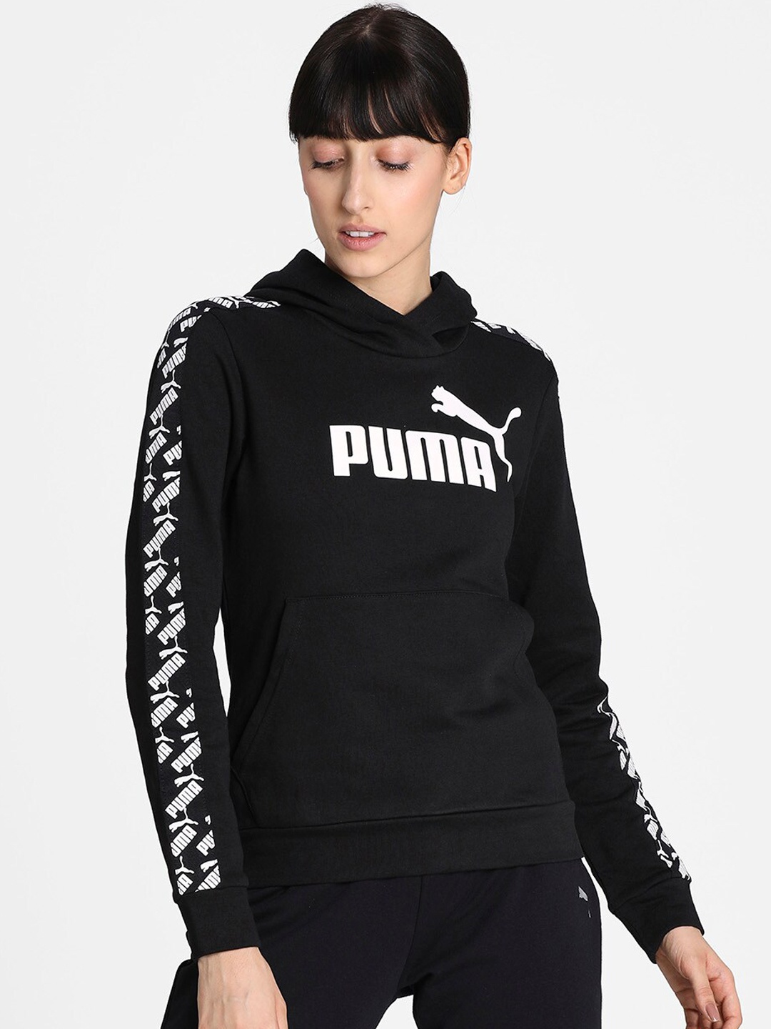

Puma Women Black Printed Sporty Jacket